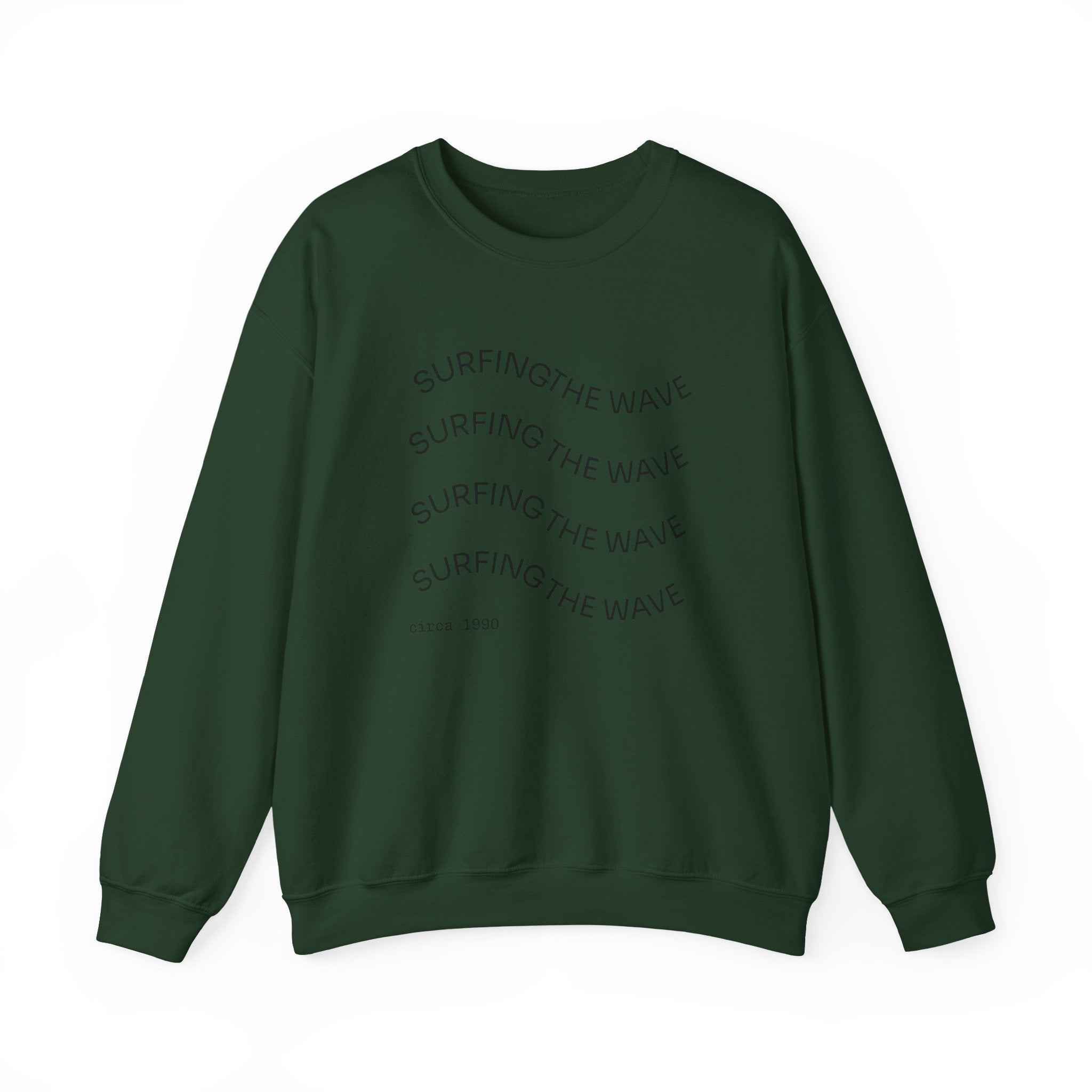 Sweatshirt — 'Surfing The Wave' Minimalist Crewneck