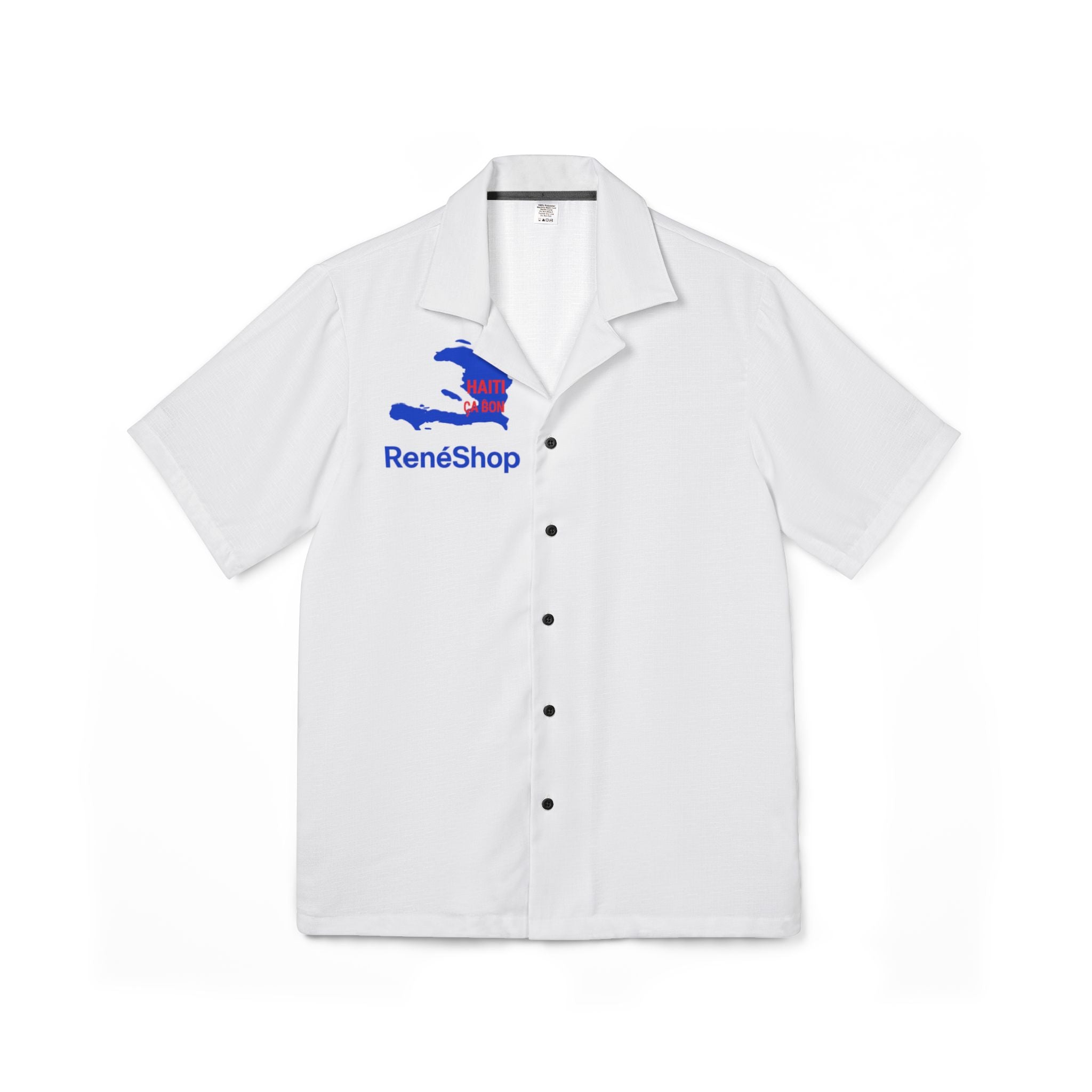 RenéShop Logo Hawaiian Camp Shirt — Men’s Casual Resort Button-Up