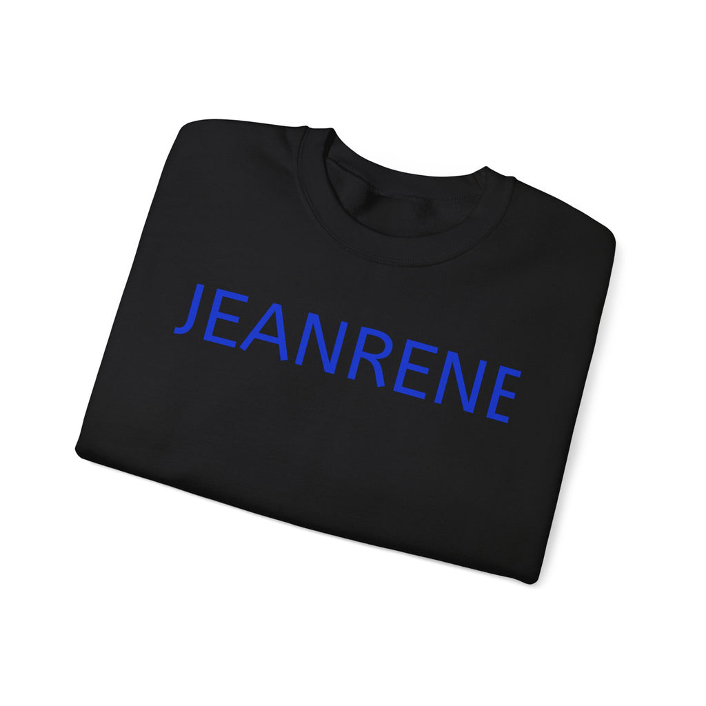 Jeanrene Crewneck Sweatshirt — Minimal Name Logo Pullover