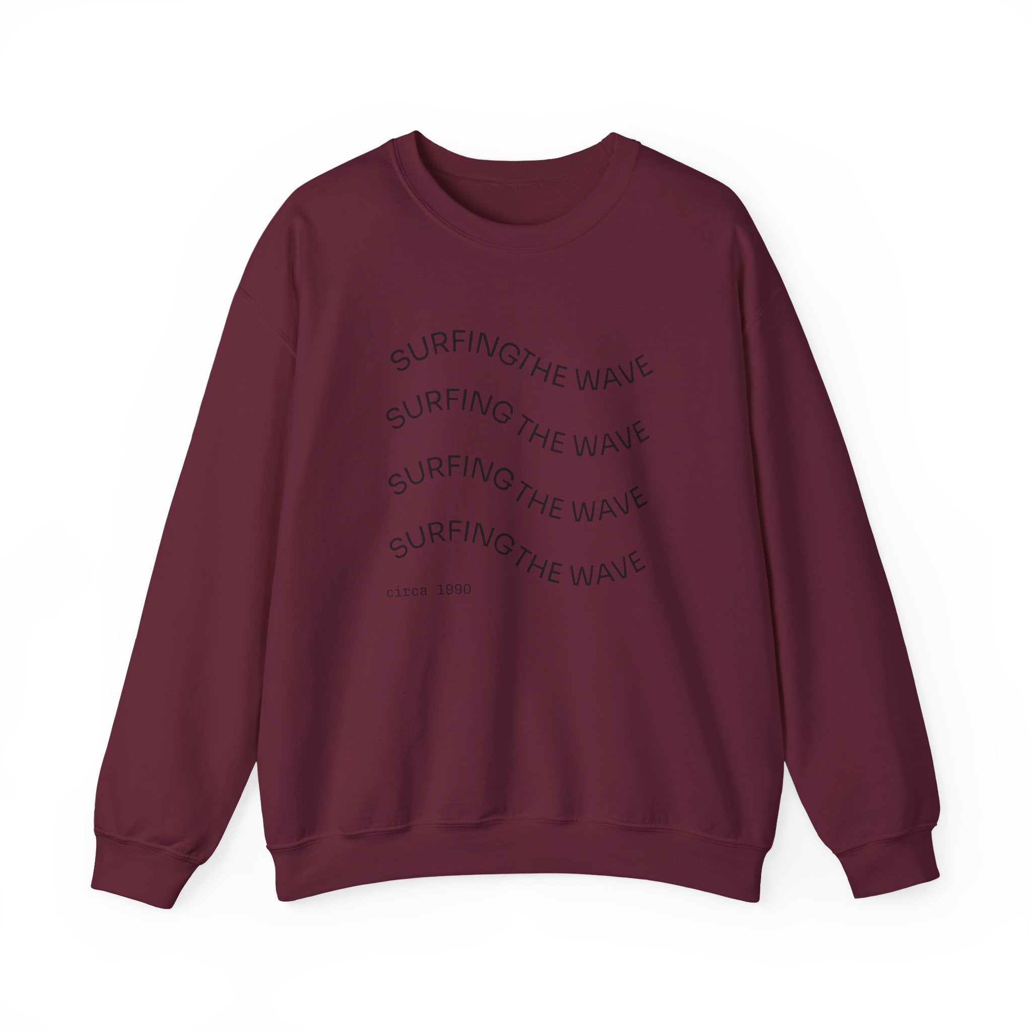 Sweatshirt — 'Surfing The Wave' Minimalist Crewneck