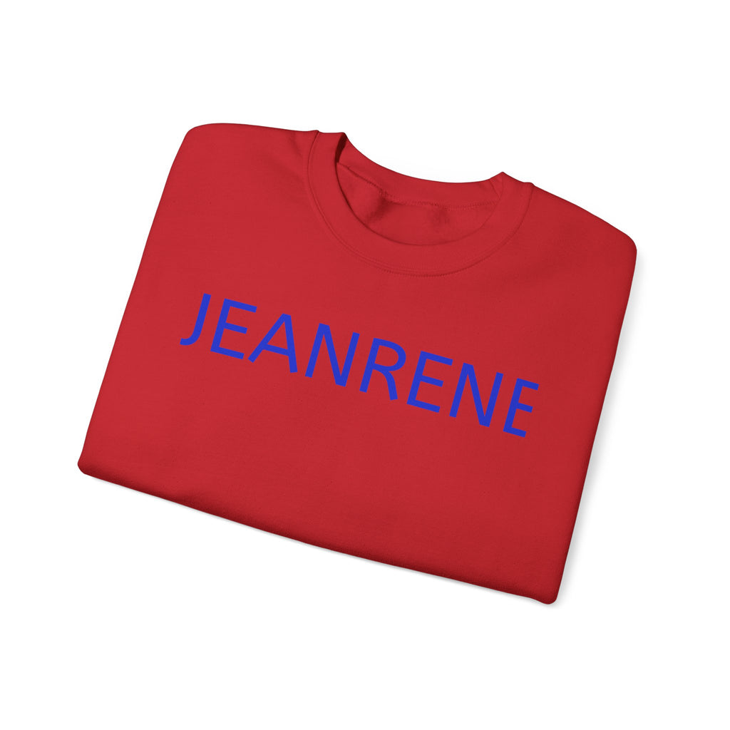 Jeanrene Crewneck Sweatshirt — Minimal Name Logo Pullover