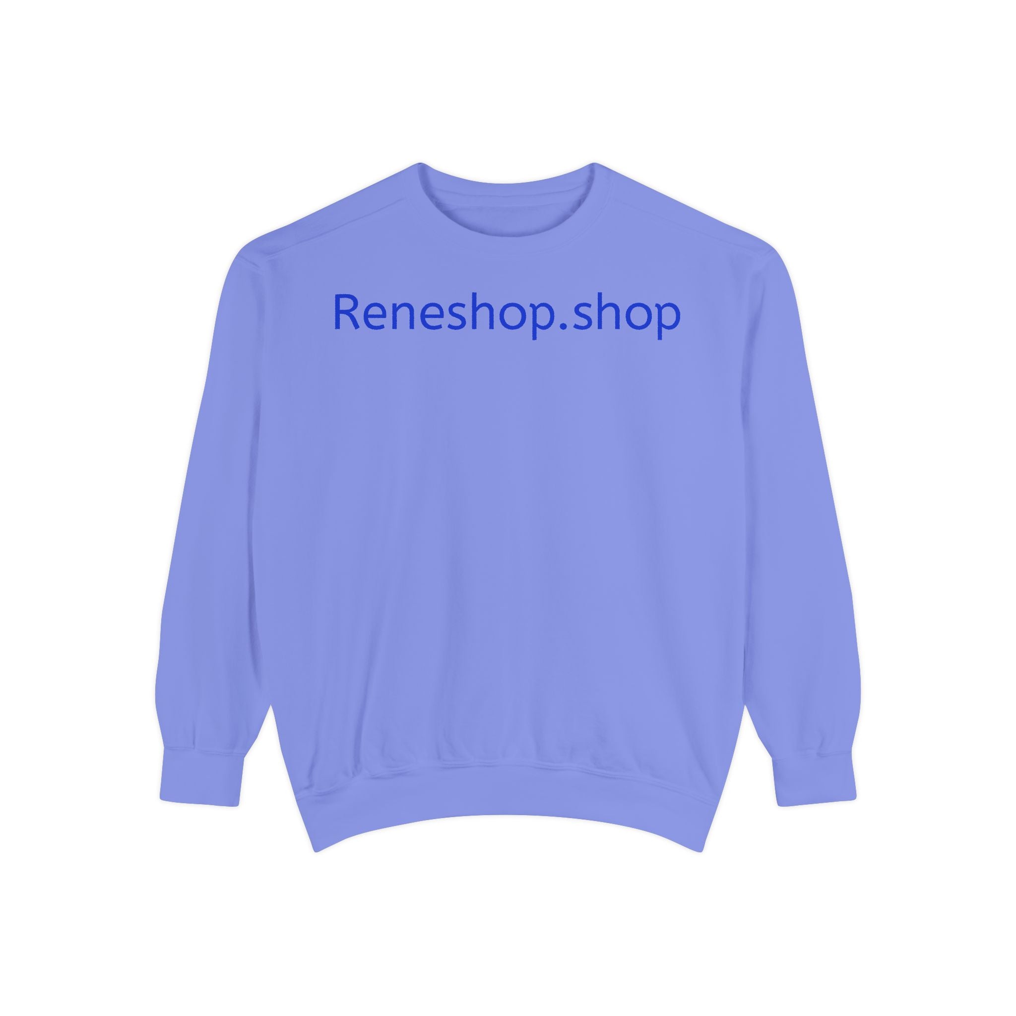 Reneshop.shop Logo Sweatshirt — Minimal White Crewneck