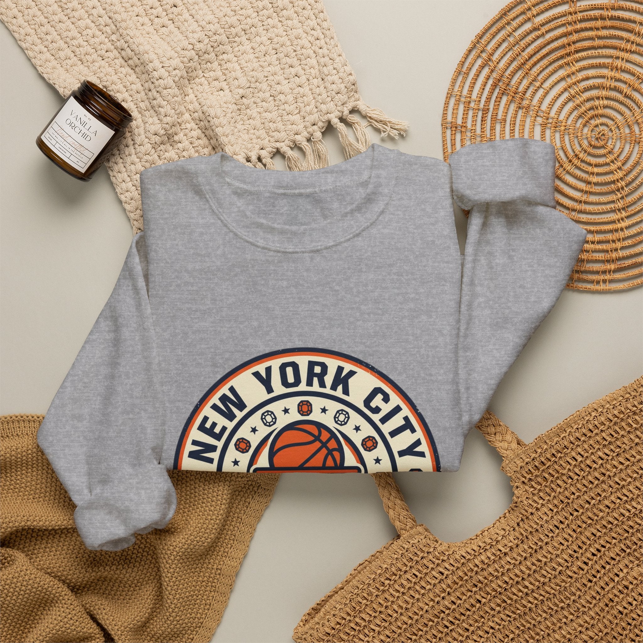New York City Basketball Crest Sweatshirt | City Pride Streetwear