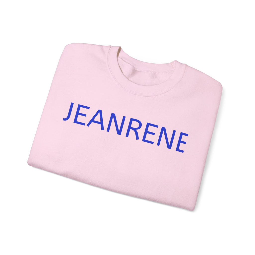 Jeanrene Crewneck Sweatshirt — Minimal Name Logo Pullover