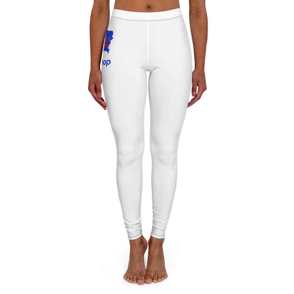 Leggings — Minimal 'Remember' Blue Script Graphic High-Waist Women's Leggings