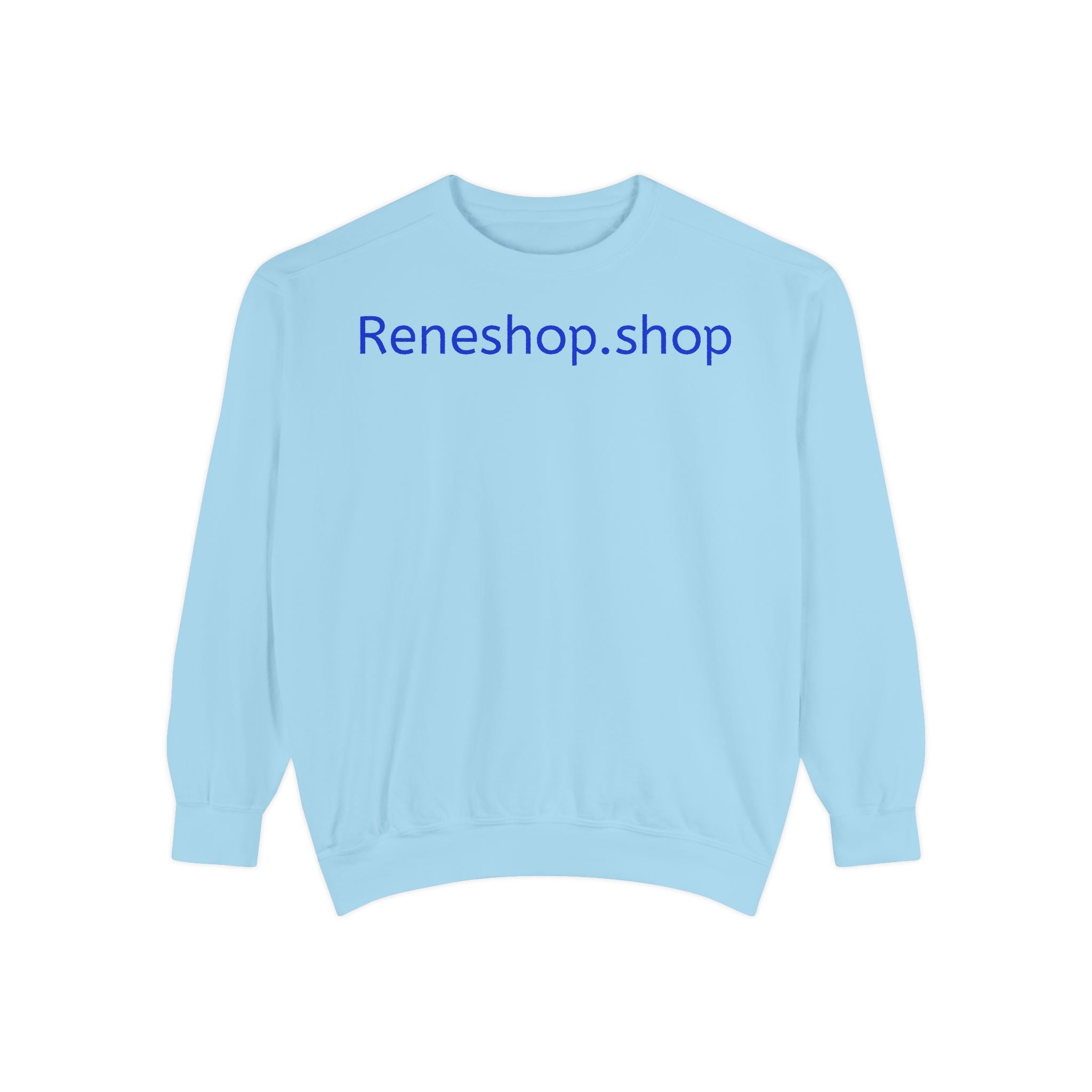 Reneshop.shop Logo Sweatshirt — Minimal White Crewneck