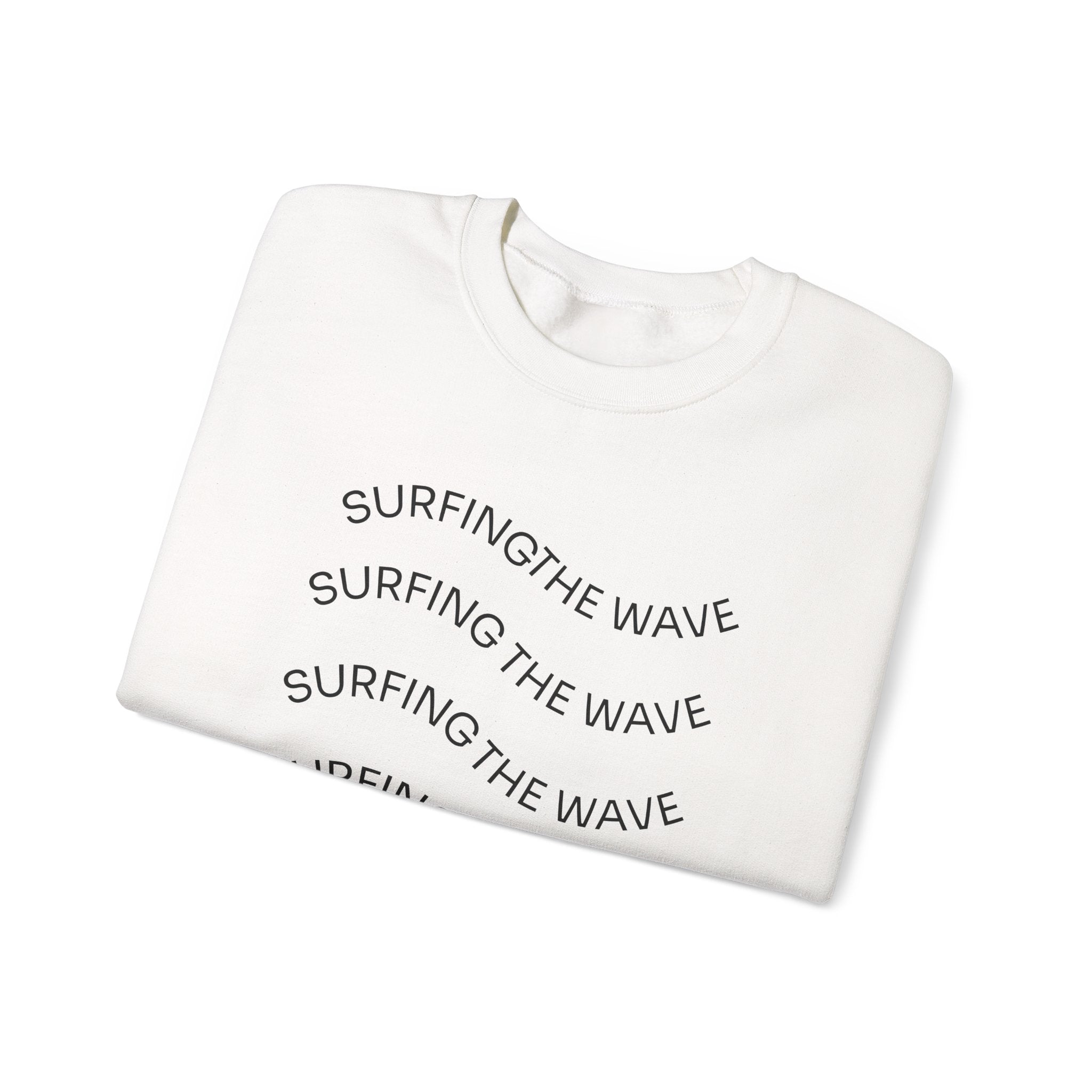 Sweatshirt — 'Surfing The Wave' Minimalist Crewneck