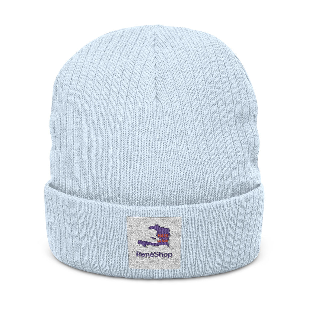 Ribbed Knit Beanie (Embroidery)