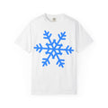 Snowflake Graphic T-Shirt — Blue Winter Snow Tee