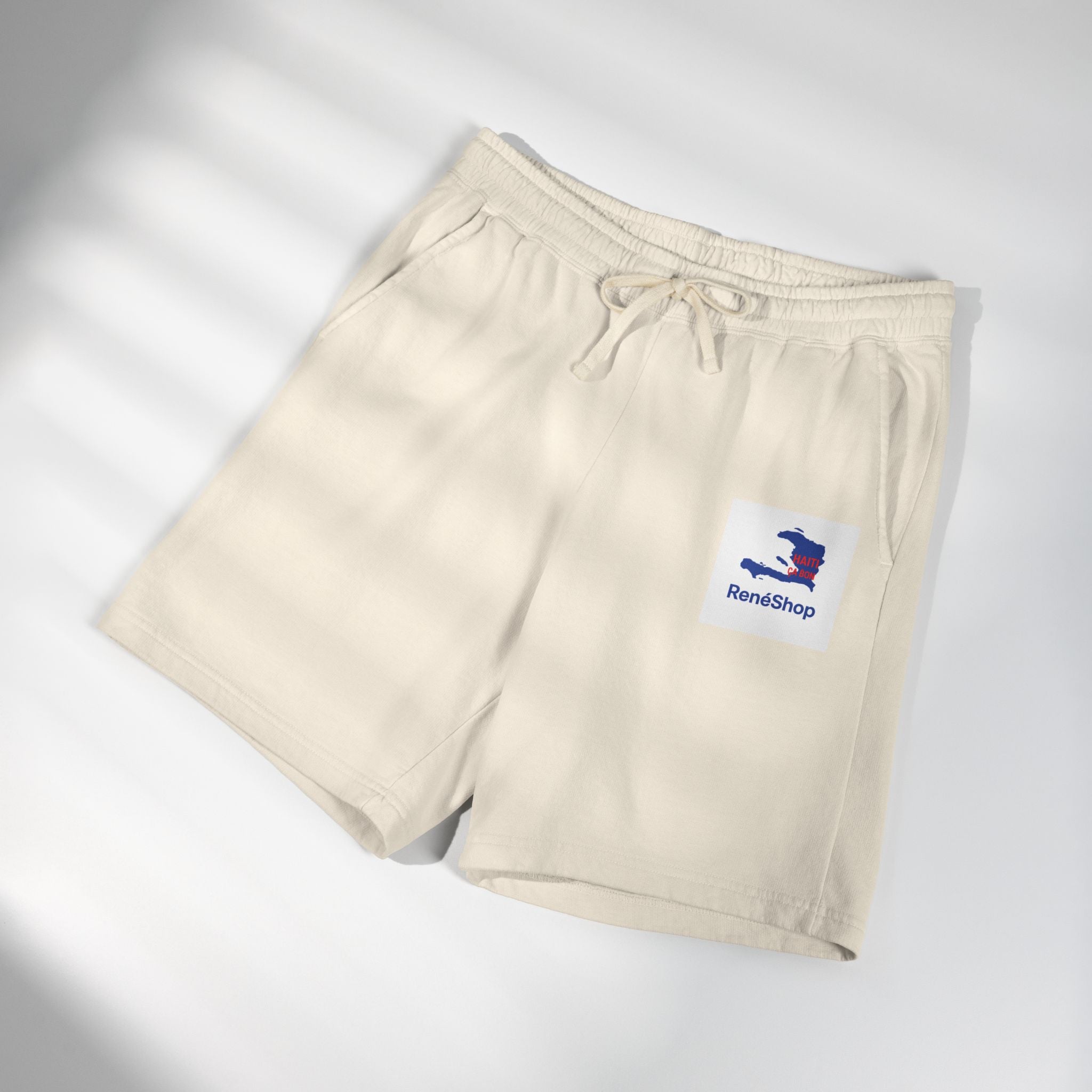 Lightweight Fleece Sweat Shorts – Minimal Logo Casual Lounge Shorts