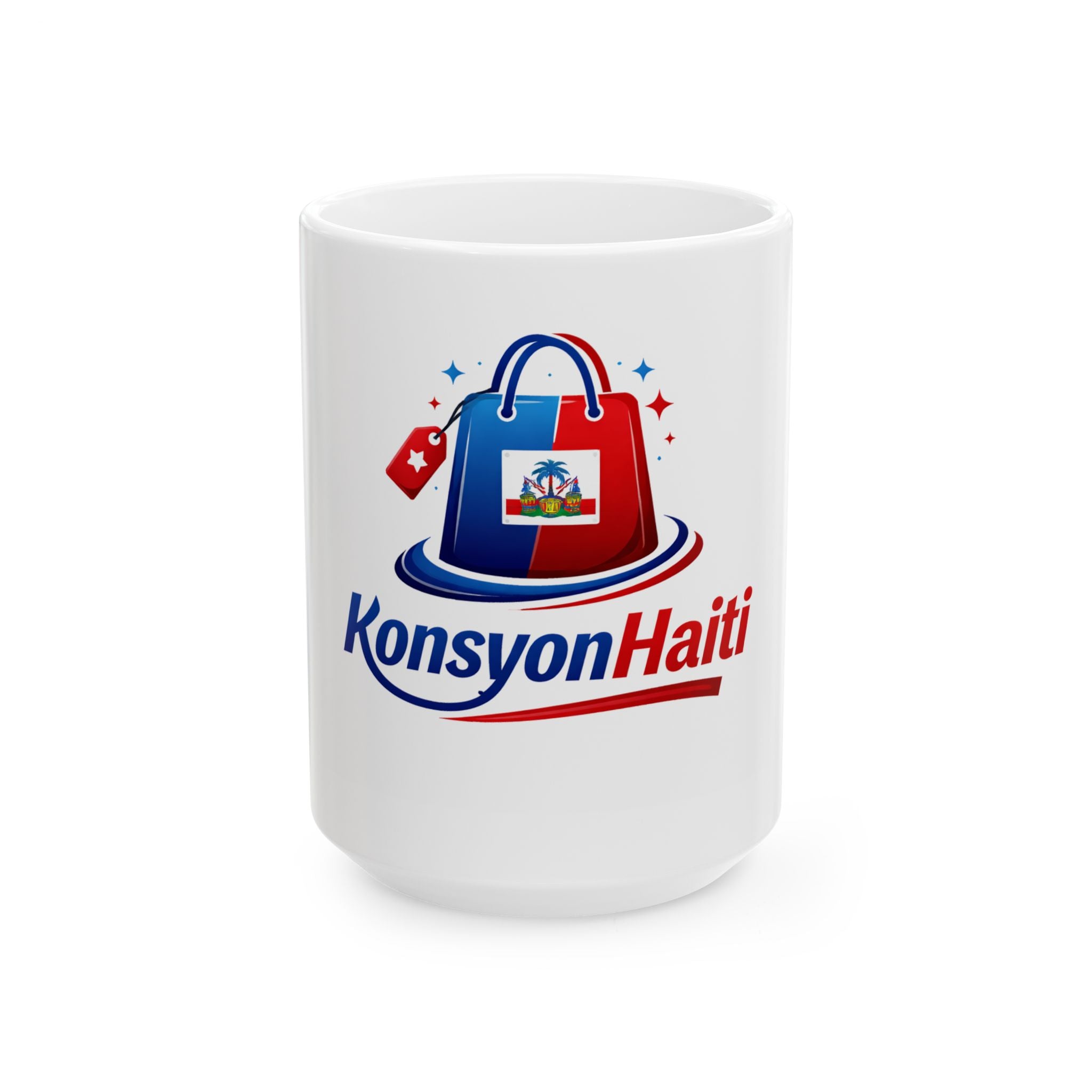 Ceramic Mug — Konsyon Haiti Travel & Shopping Logo Coffee Mug (11oz, 15oz)