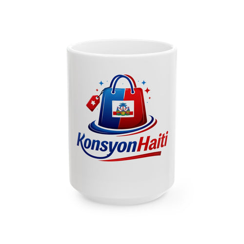 Ceramic Mug — Konsyon Haiti Travel & Shopping Logo Coffee Mug (11oz, 15oz)