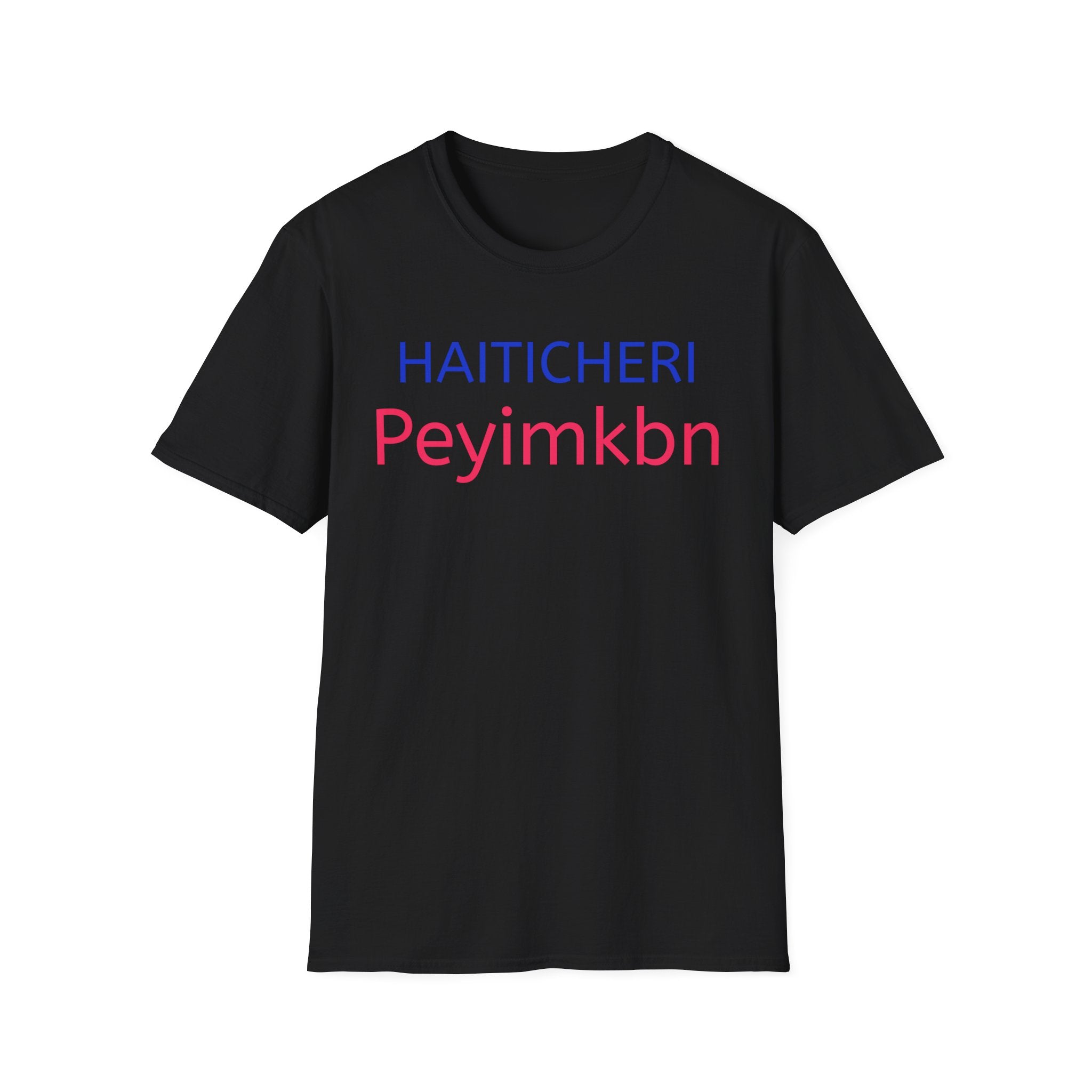 T-Shirt — HAITICHERI Peyimkbn Minimal Text Graphic