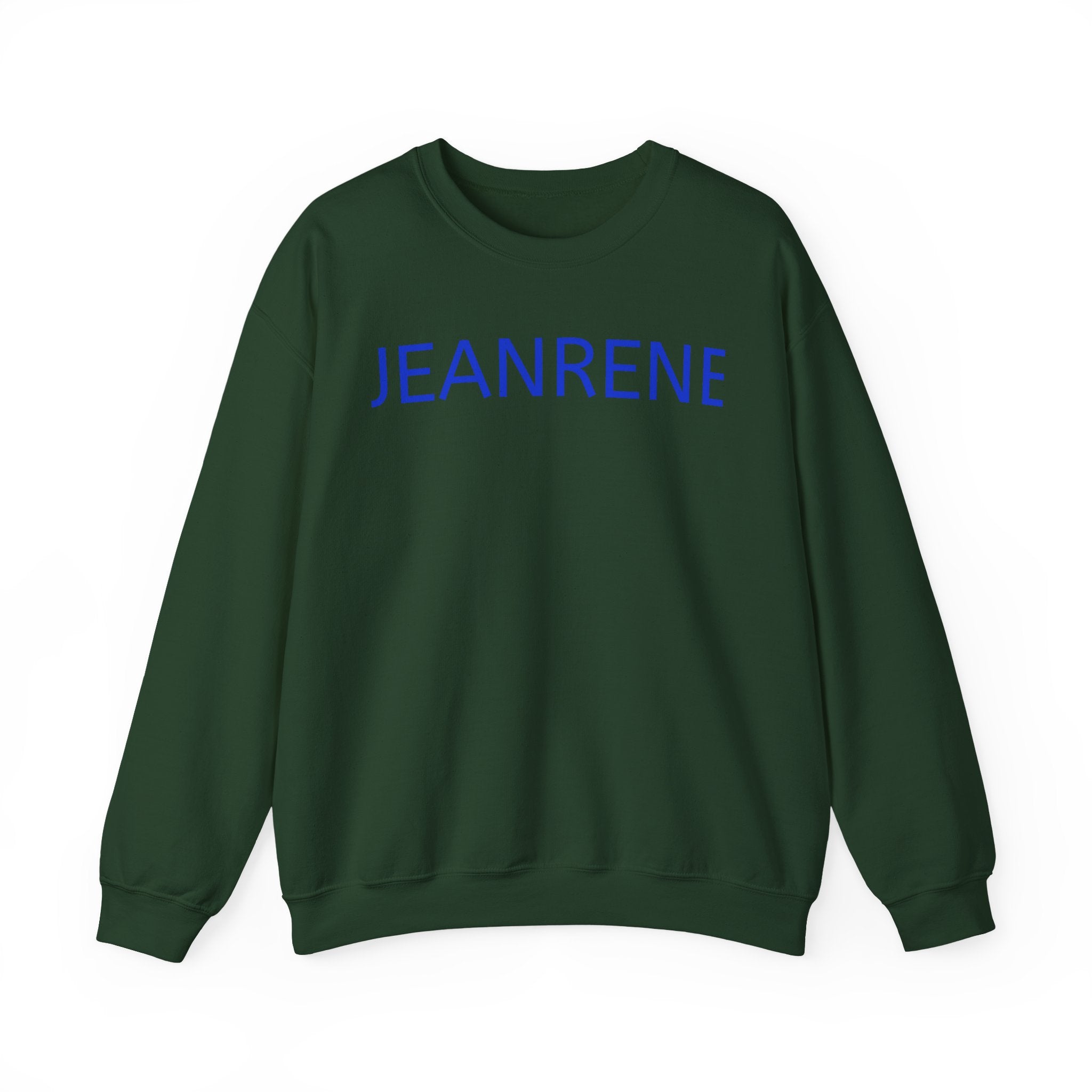 Jeanrene Crewneck Sweatshirt — Minimal Name Logo Pullover