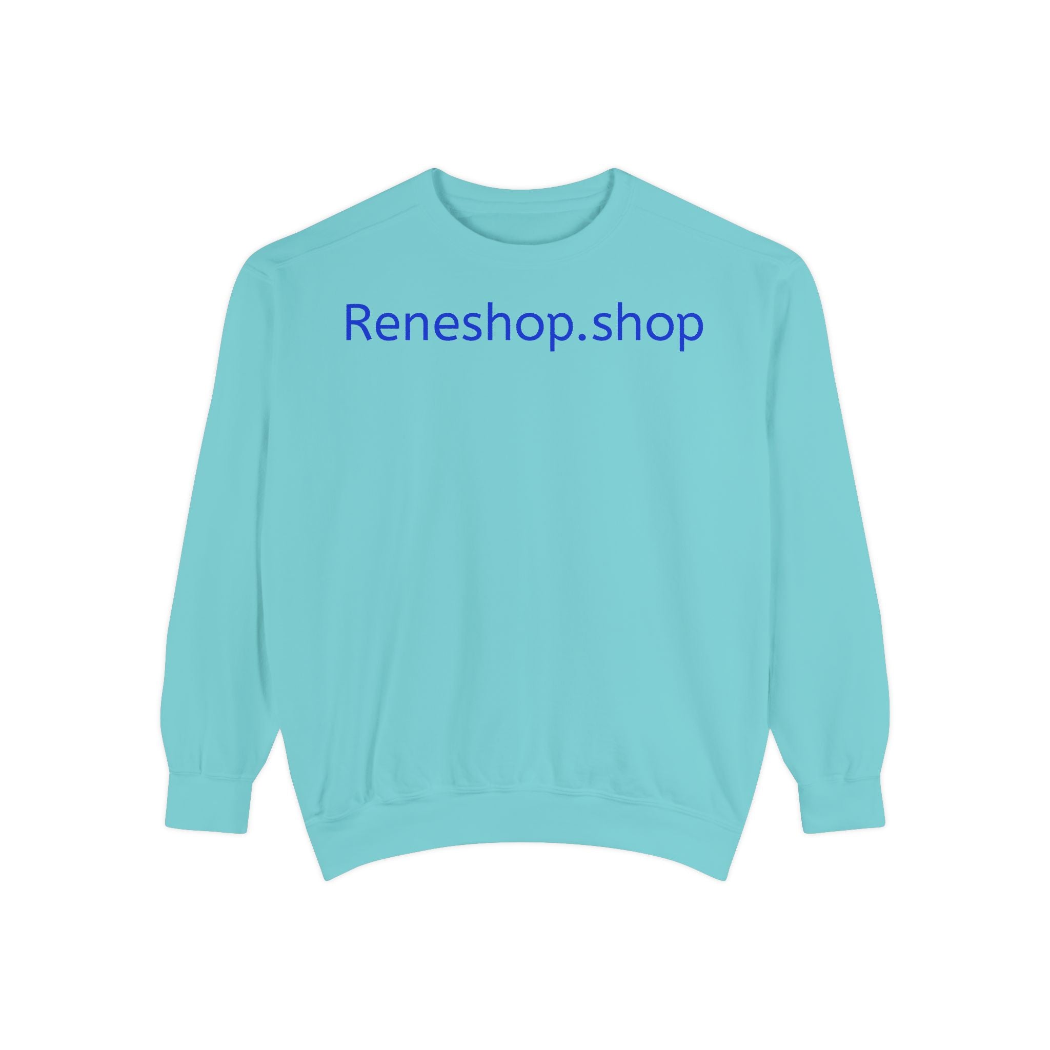 Reneshop.shop Logo Sweatshirt — Minimal White Crewneck