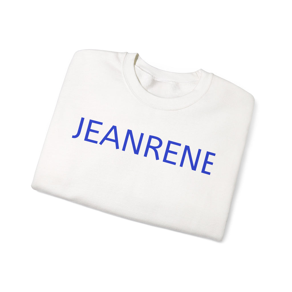 Jeanrene Crewneck Sweatshirt — Minimal Name Logo Pullover