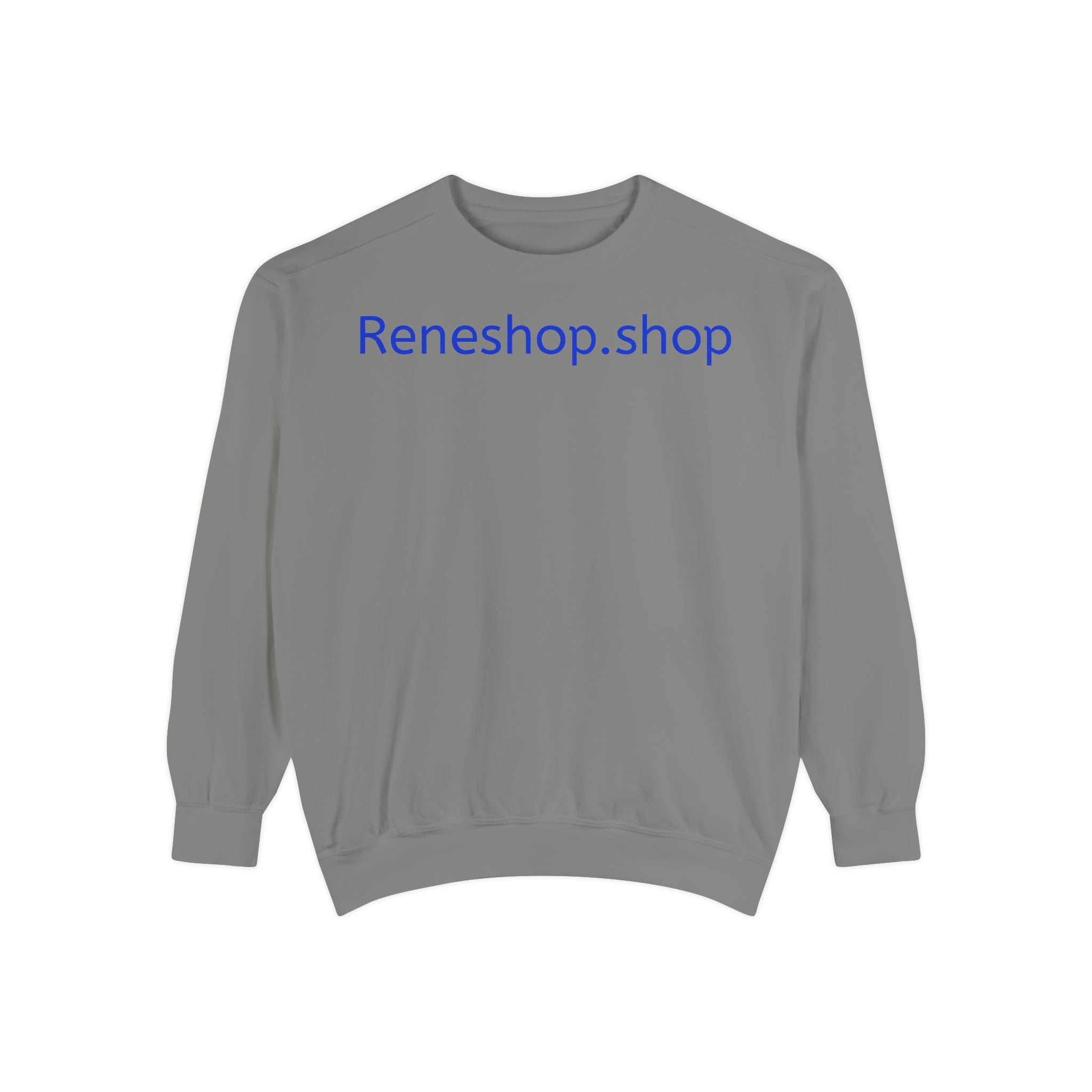 Reneshop.shop Logo Sweatshirt — Minimal White Crewneck