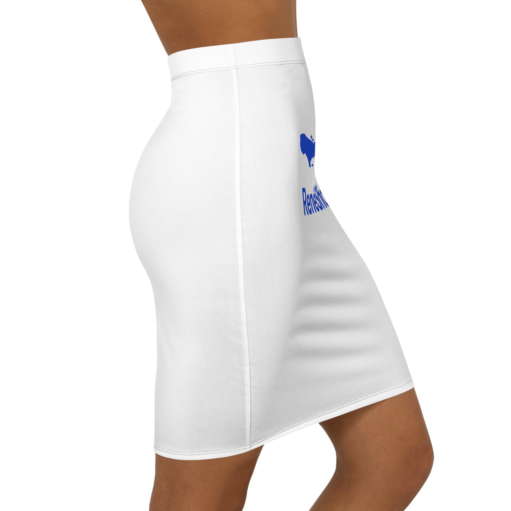 Haiti Map 'Haiti Ça Bon' Women's Pencil Skirt — RenéShop Graphic