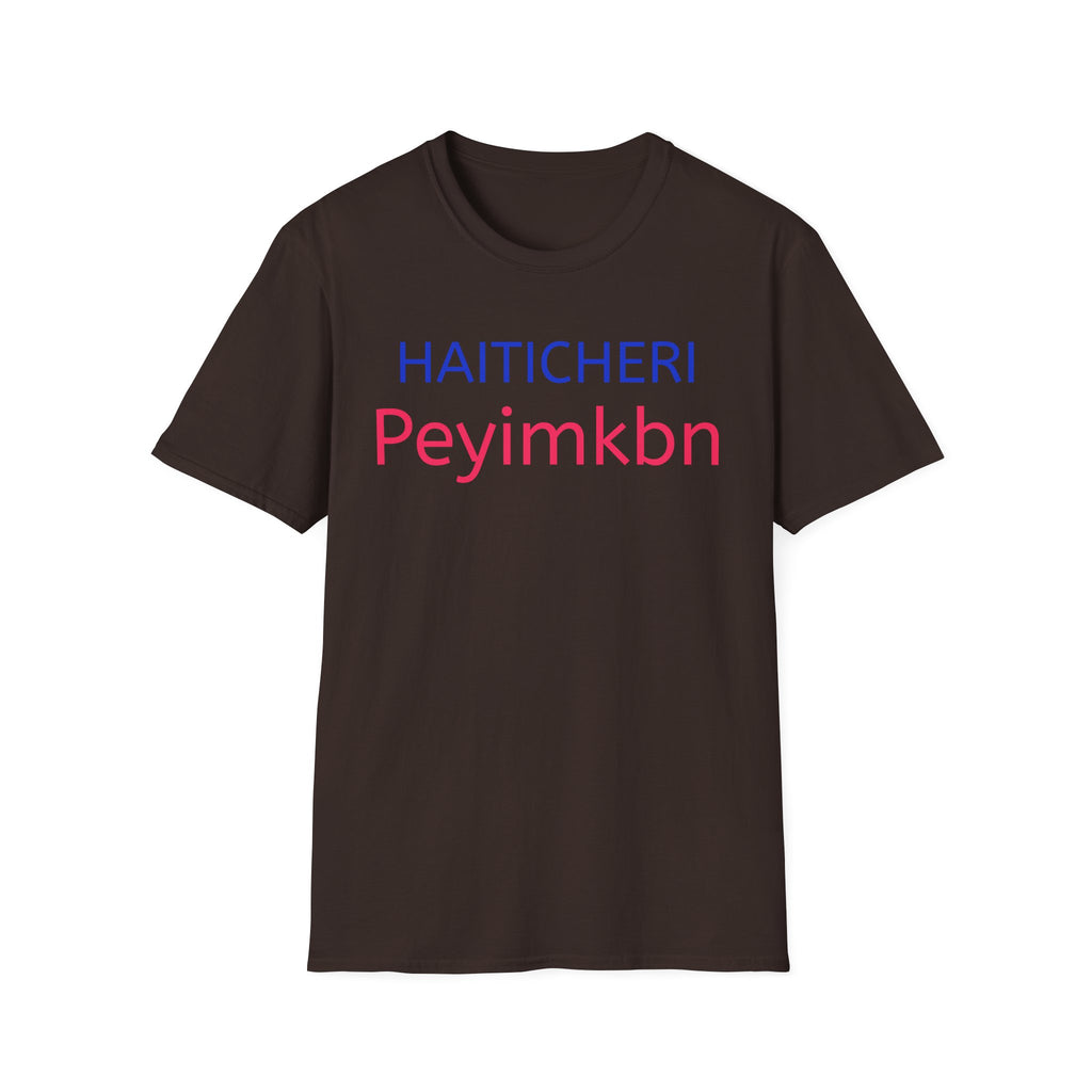 T-Shirt — HAITICHERI Peyimkbn Minimal Text Graphic
