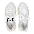White Mesh Sneakers — Lightweight Women's Trainer with Cushioned Speckled Sole