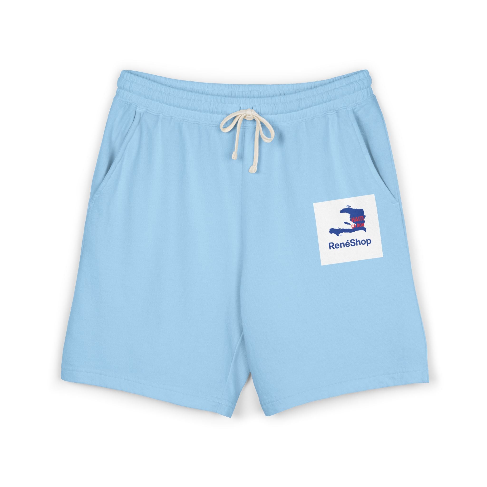 Lightweight Fleece Sweat Shorts – Minimal Logo Casual Lounge Shorts