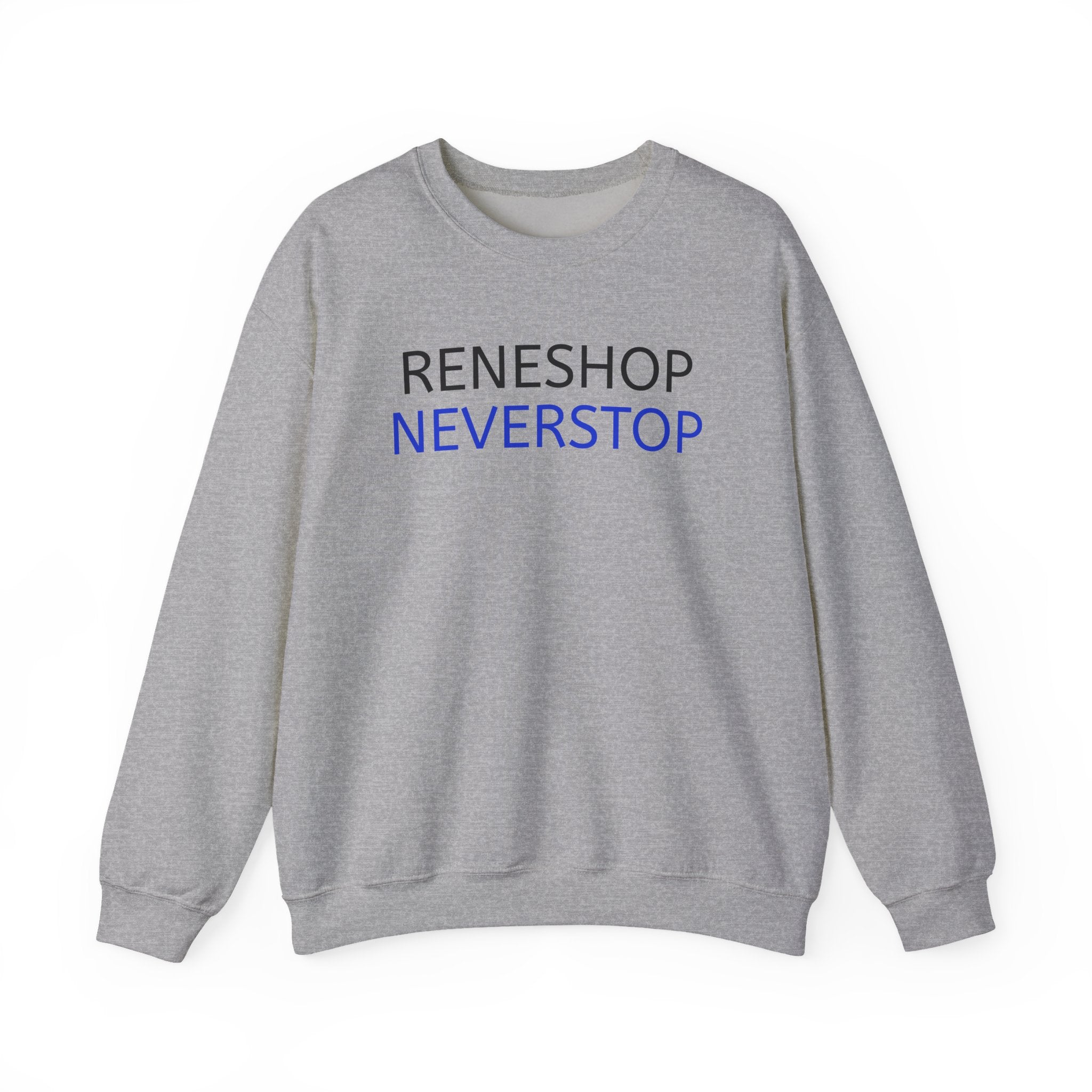 Crewneck Sweatshirt — RENESHOP NEVERSTOP Minimal Logo