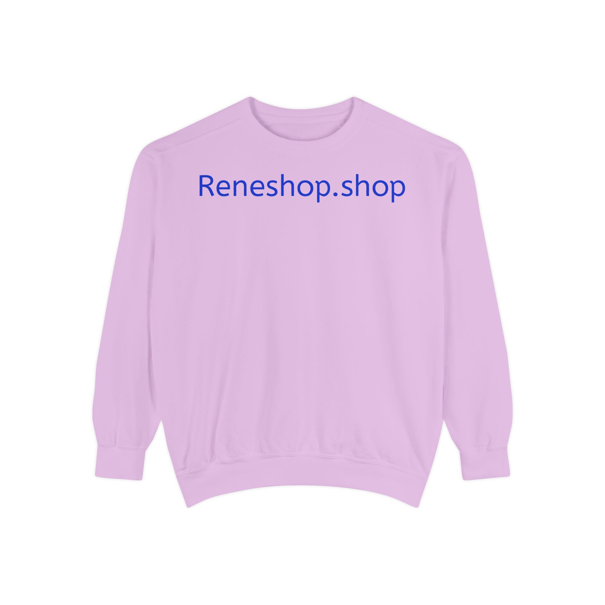 Reneshop.shop Logo Sweatshirt — Minimal White Crewneck