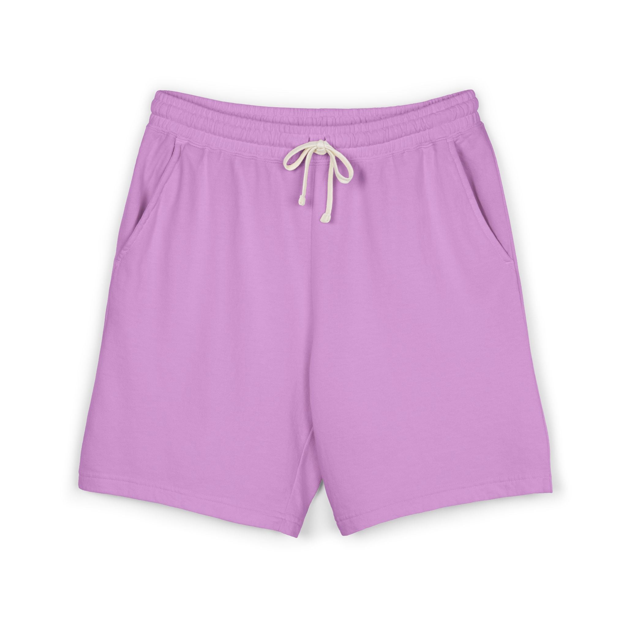 Lightweight Garment-Dyed Fleece Sweat Shorts — Casual Lounge & Athletic Wear