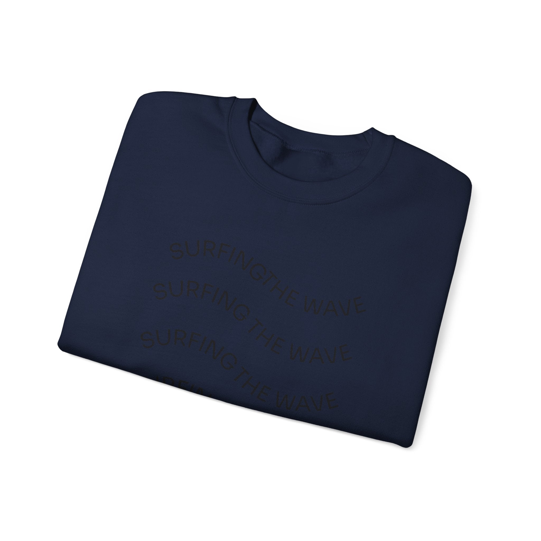 Sweatshirt — 'Surfing The Wave' Minimalist Crewneck