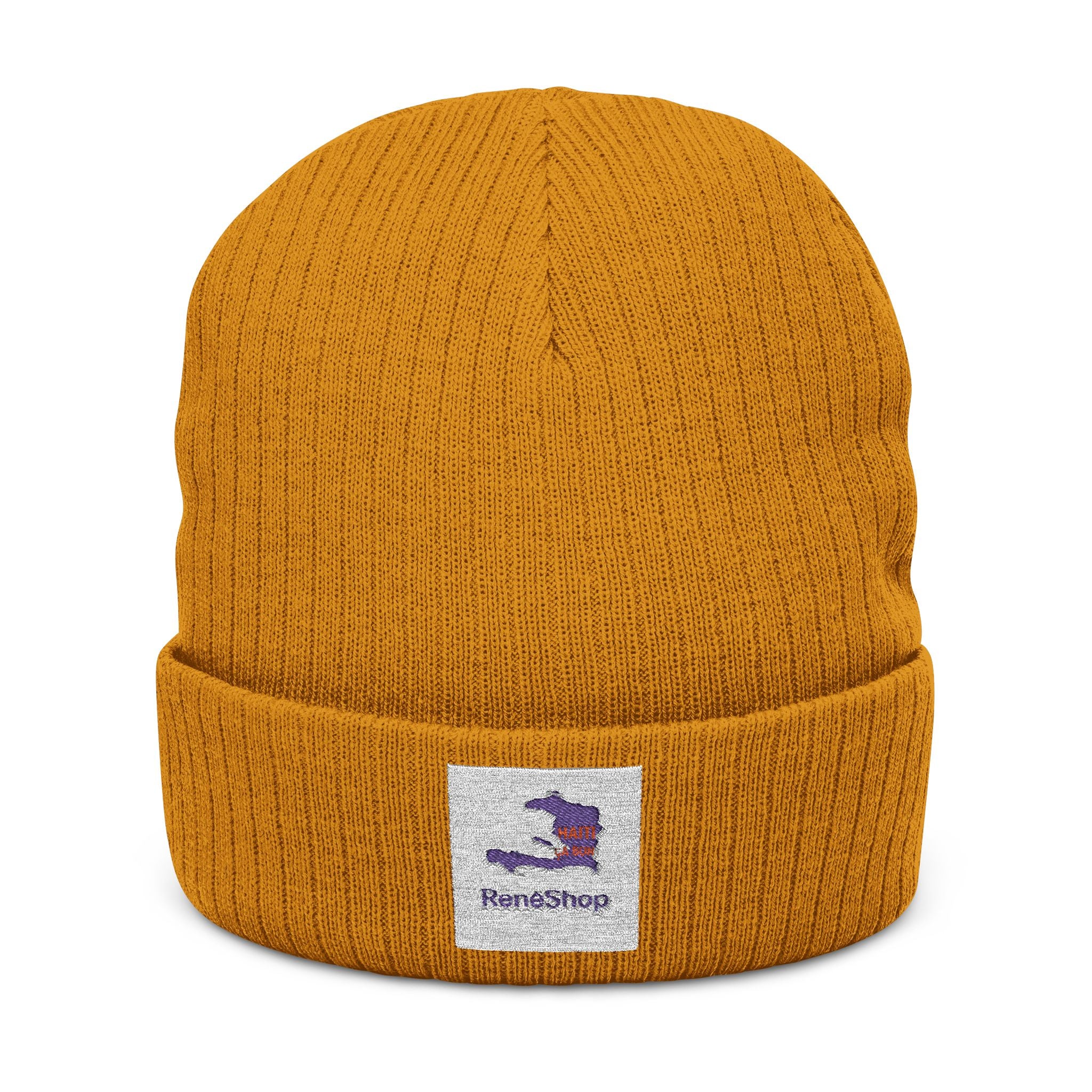 Ribbed Knit Beanie (Embroidery)