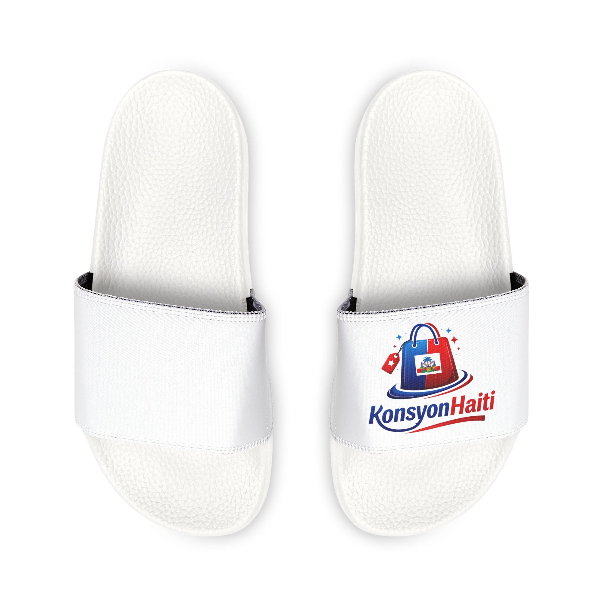 Youth Logo Slide Sandals — Removable Strap Pool & Casual Slides