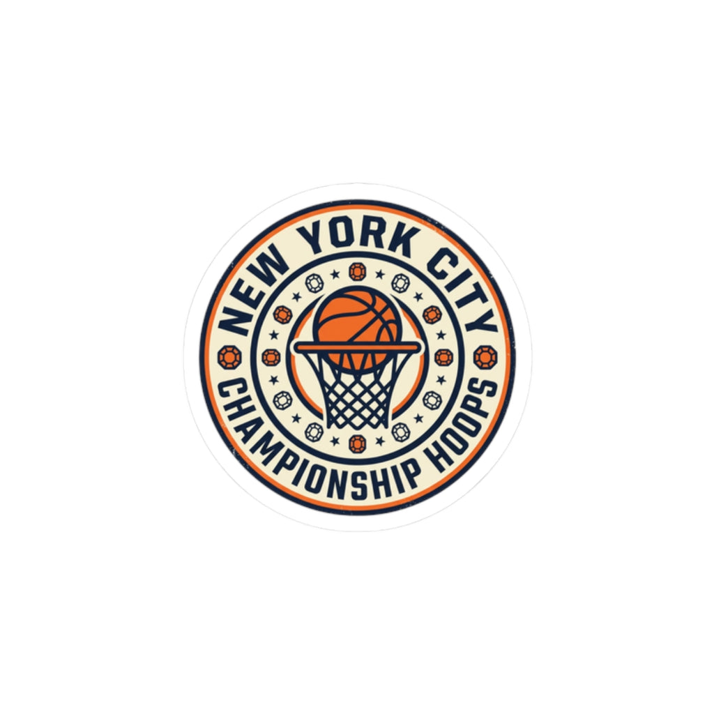 New York City Championship Hoops Sticker | NY Basketball, Streetwear
