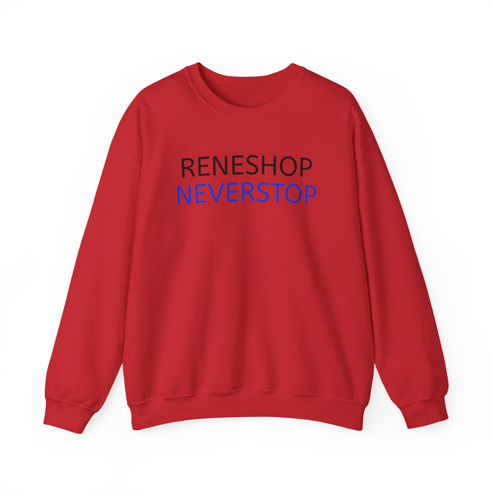 Crewneck Sweatshirt — RENESHOP NEVERSTOP Minimal Logo
