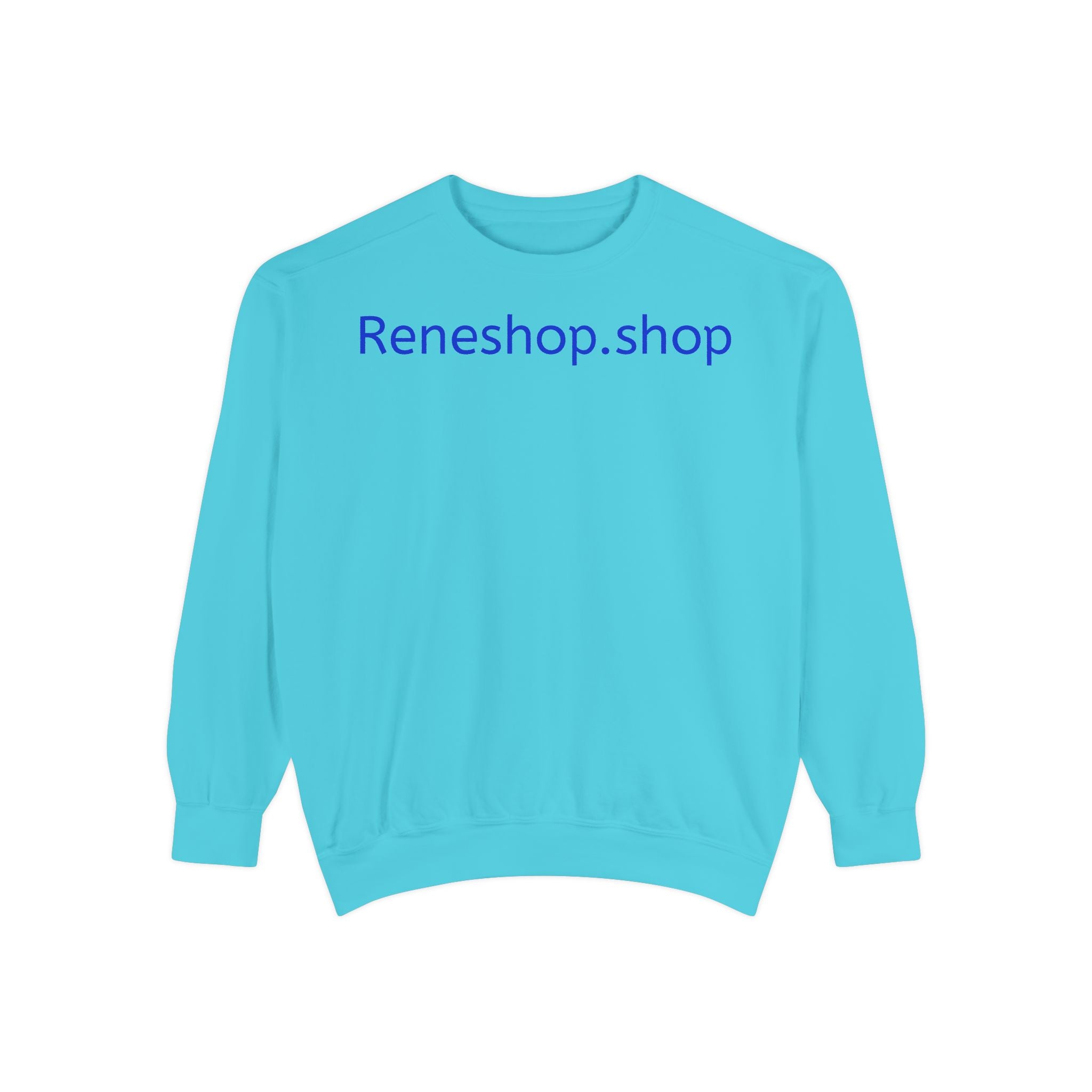 Reneshop.shop Logo Sweatshirt — Minimal White Crewneck
