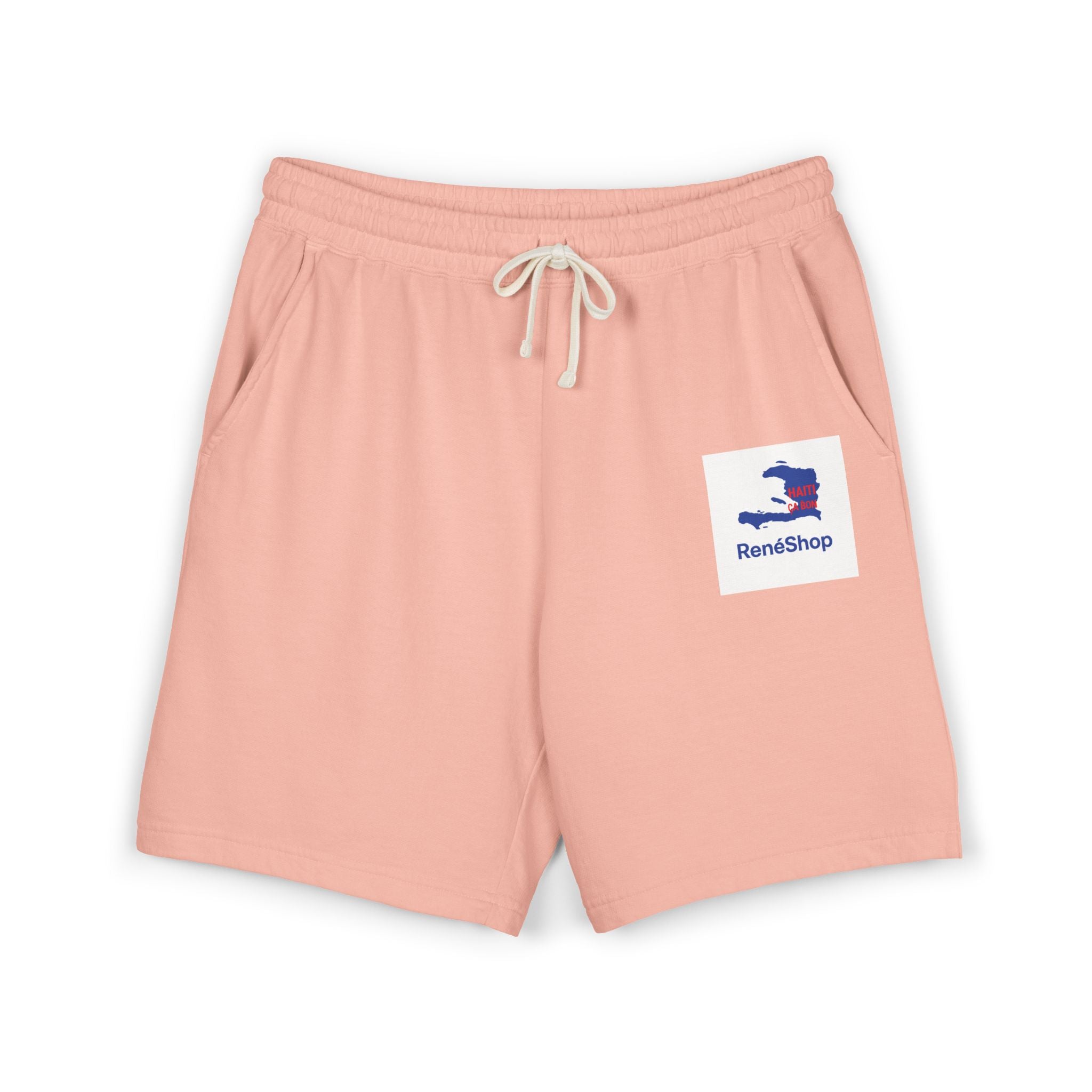 Lightweight Fleece Sweat Shorts – Minimal Logo Casual Lounge Shorts