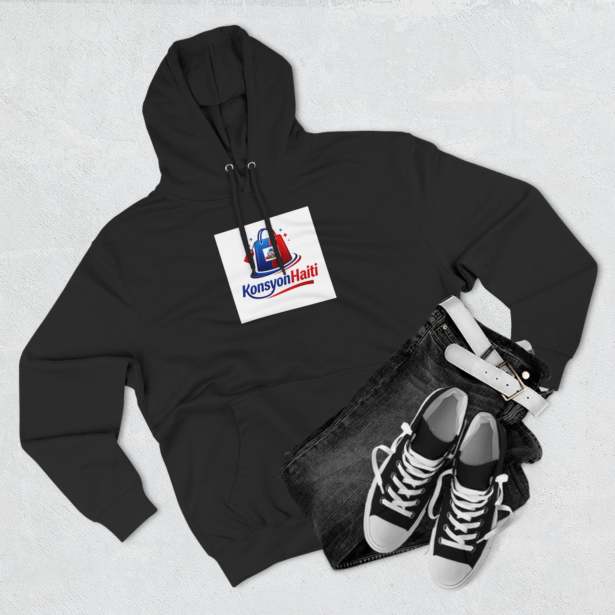 Hoodie — Kònsyon Ayiti Logo Fleece Pullover