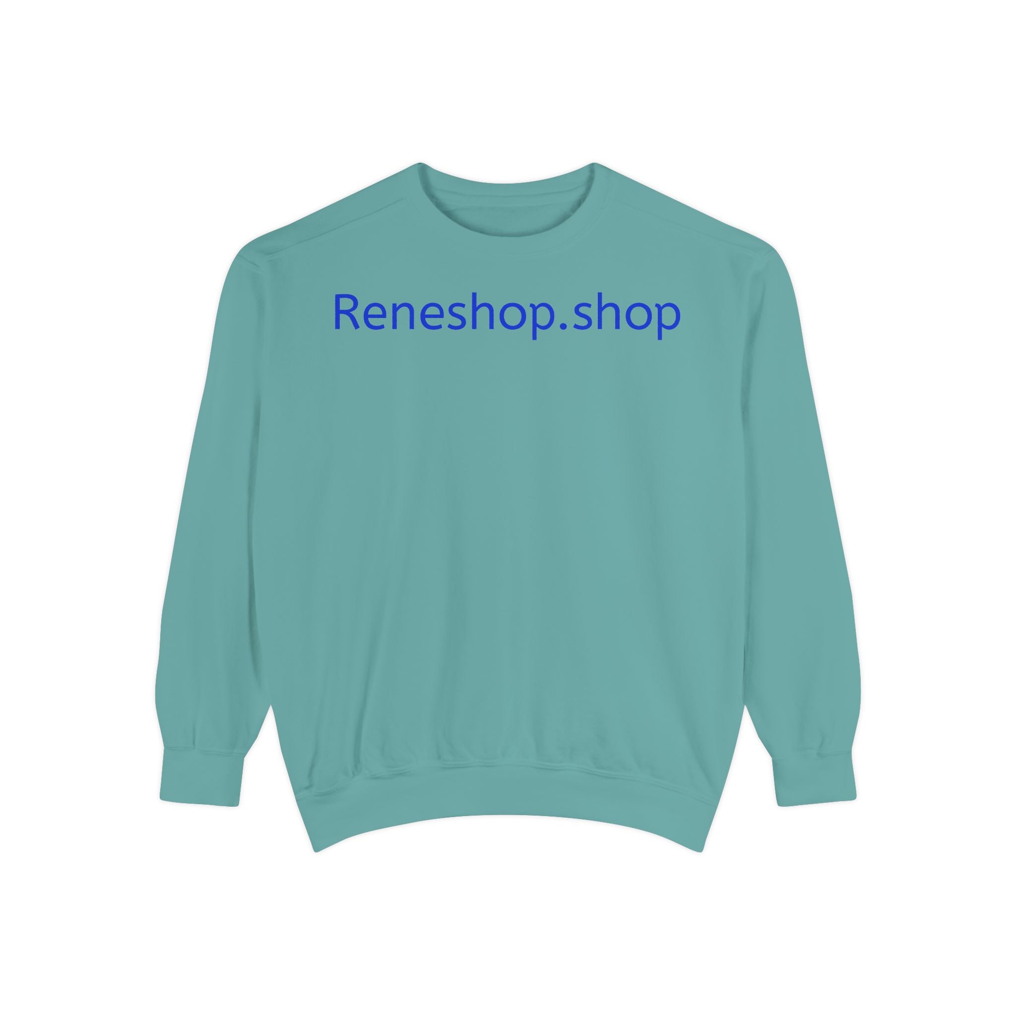 Reneshop.shop Logo Sweatshirt — Minimal White Crewneck