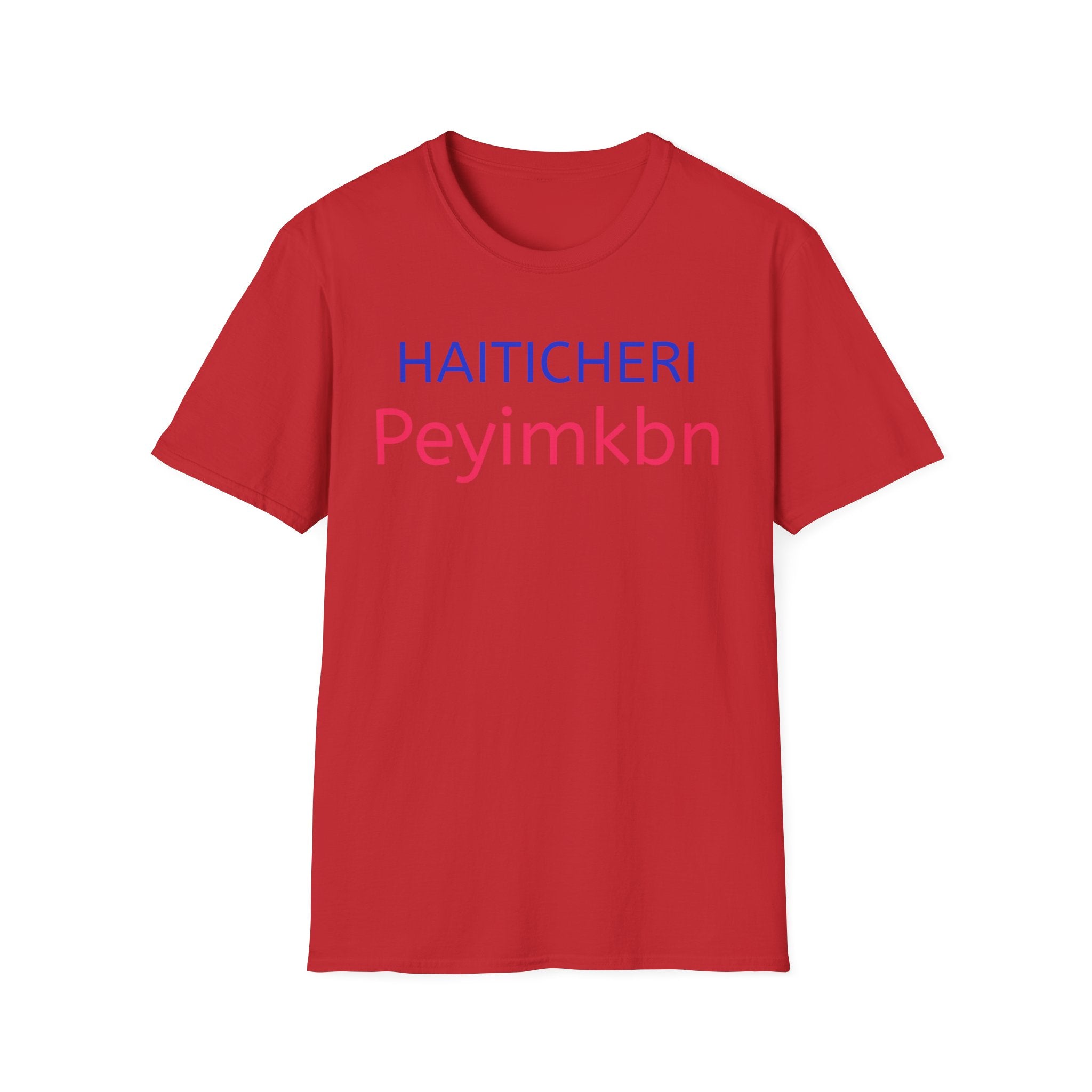 T-Shirt — HAITICHERI Peyimkbn Minimal Text Graphic