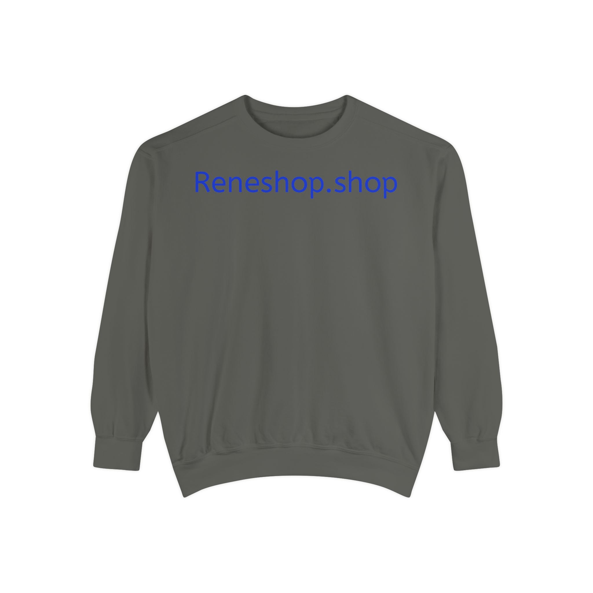 Reneshop.shop Logo Sweatshirt — Minimal White Crewneck