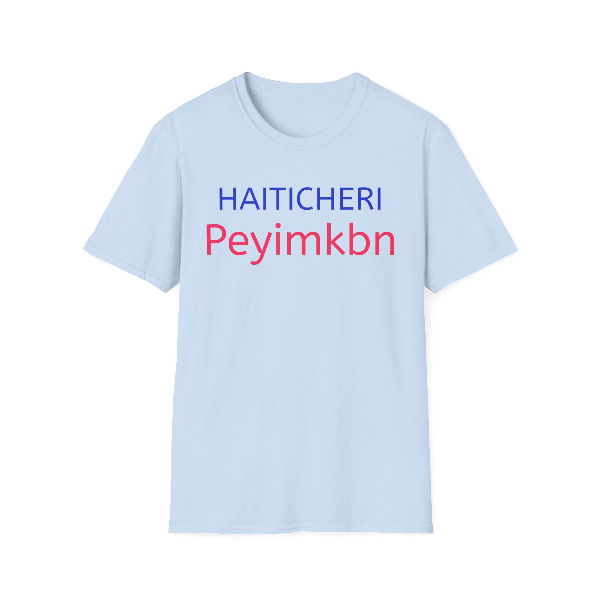 T-Shirt — HAITICHERI Peyimkbn Minimal Text Graphic