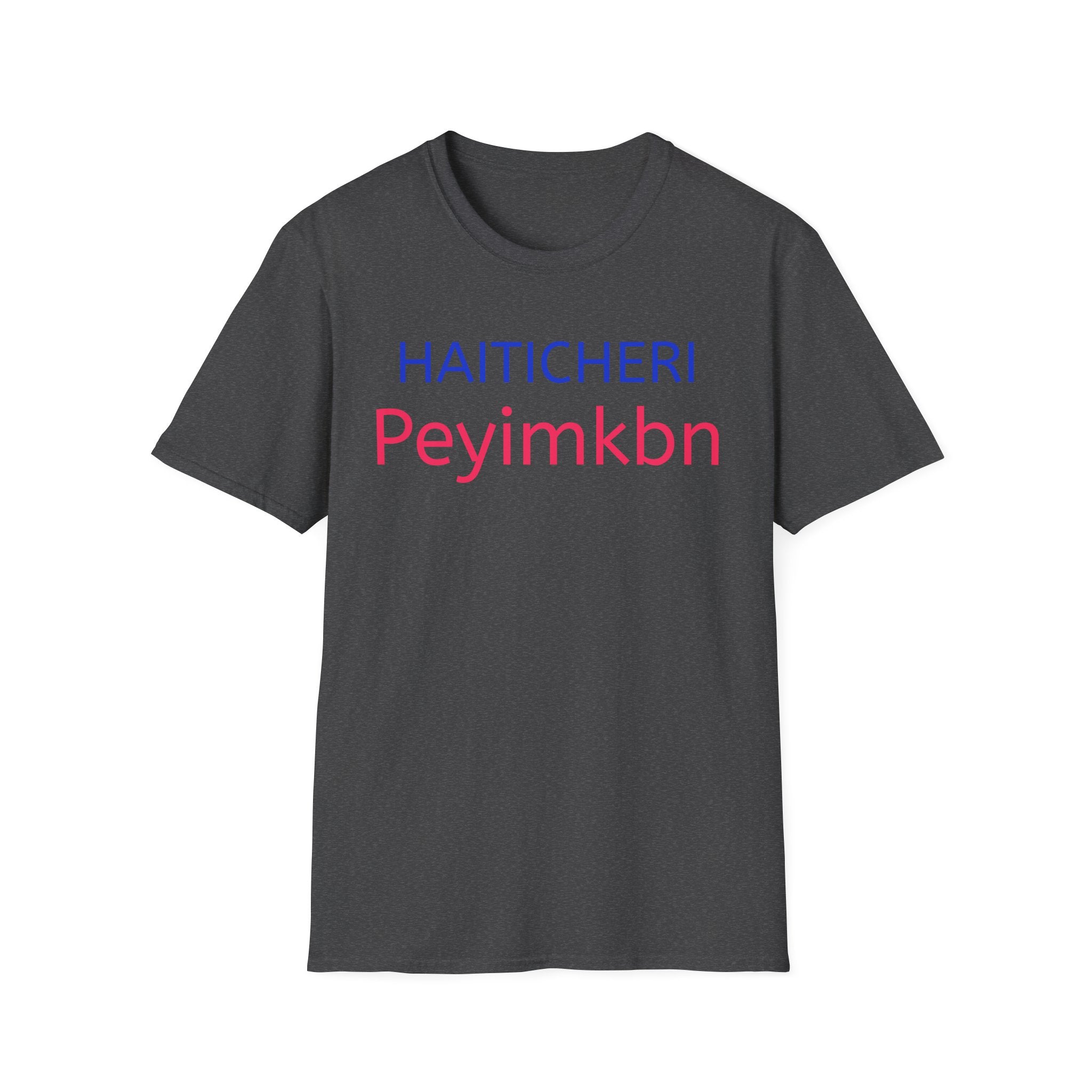 T-Shirt — HAITICHERI Peyimkbn Minimal Text Graphic
