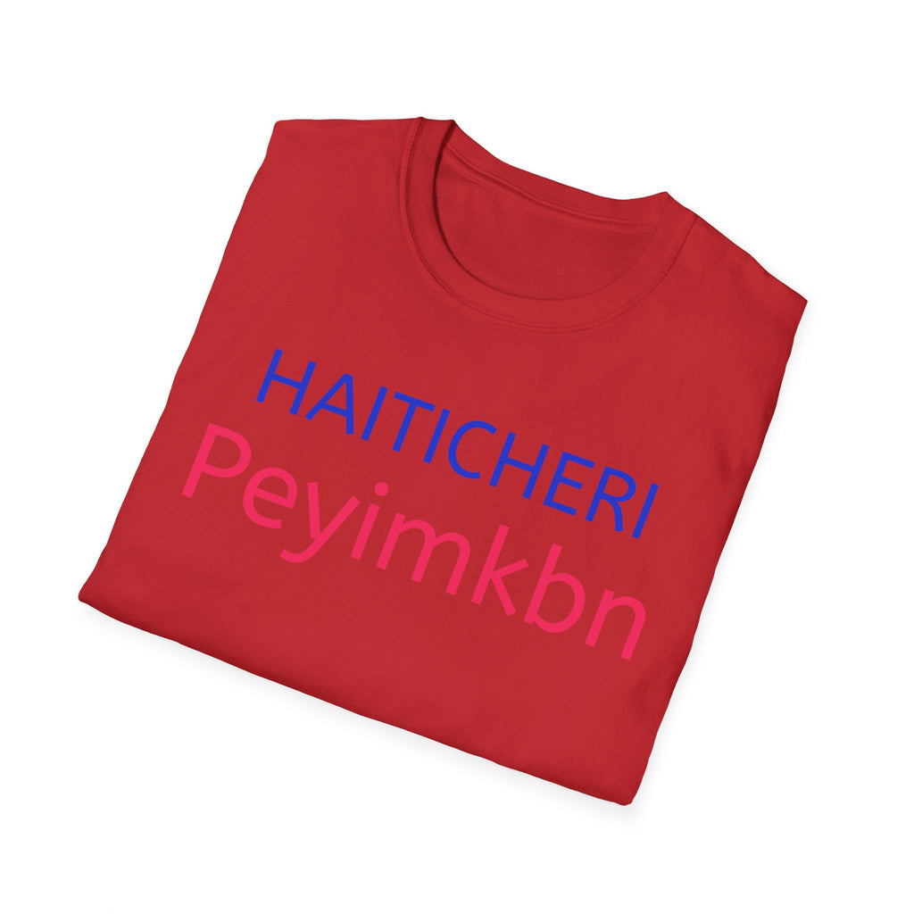 T-Shirt — HAITICHERI Peyimkbn Minimal Text Graphic