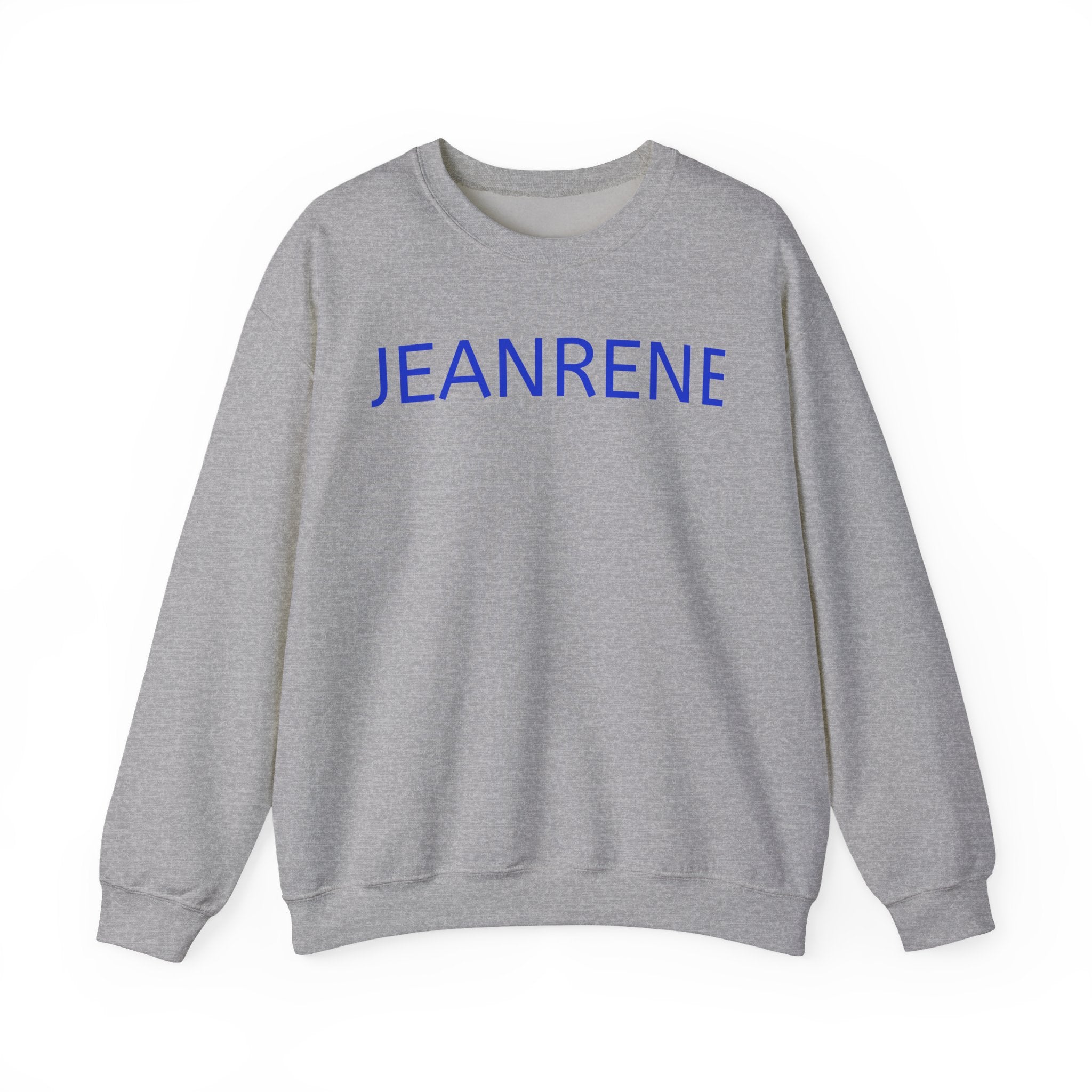 Jeanrene Crewneck Sweatshirt — Minimal Name Logo Pullover