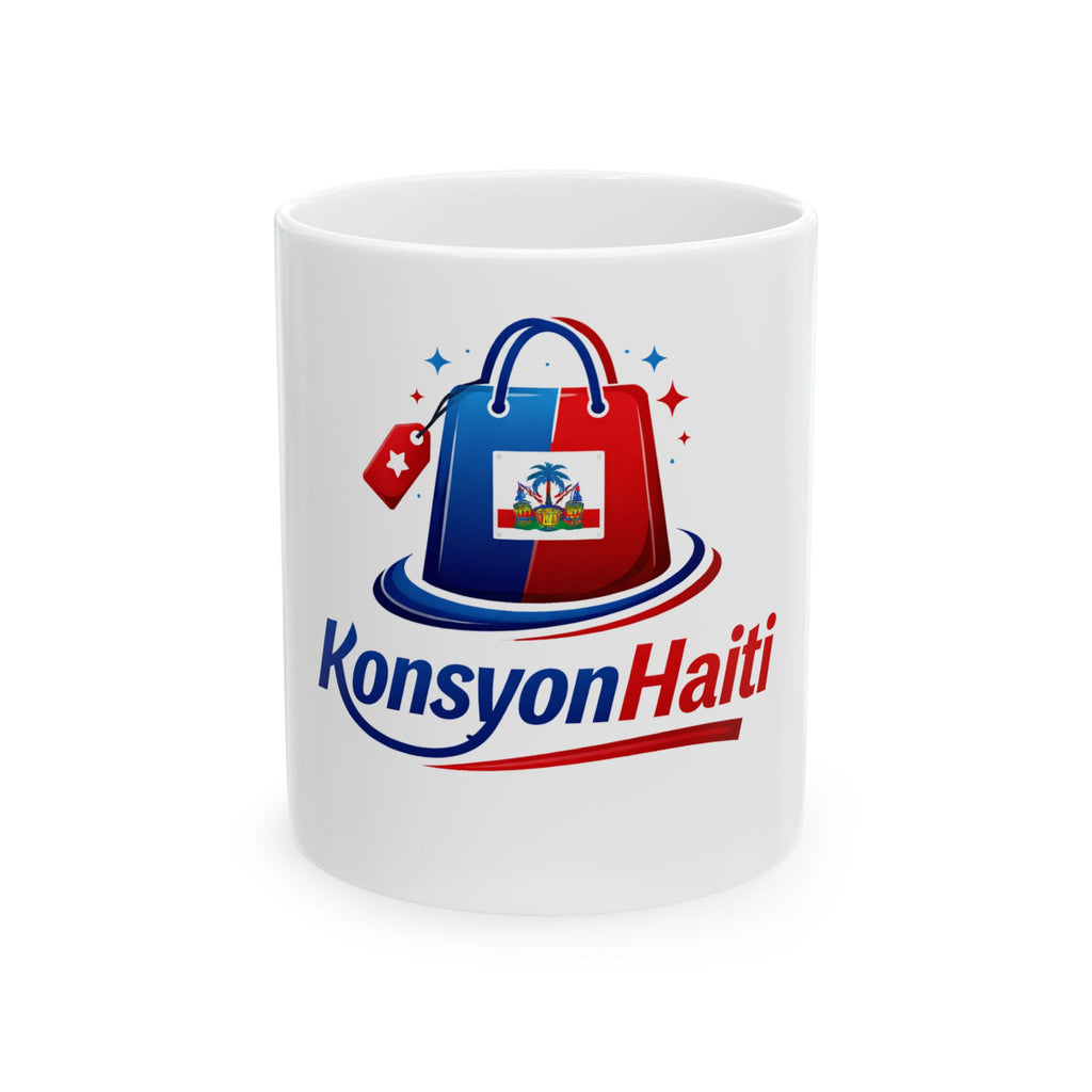 Ceramic Mug — Konsyon Haiti Travel & Shopping Logo Coffee Mug (11oz, 15oz)