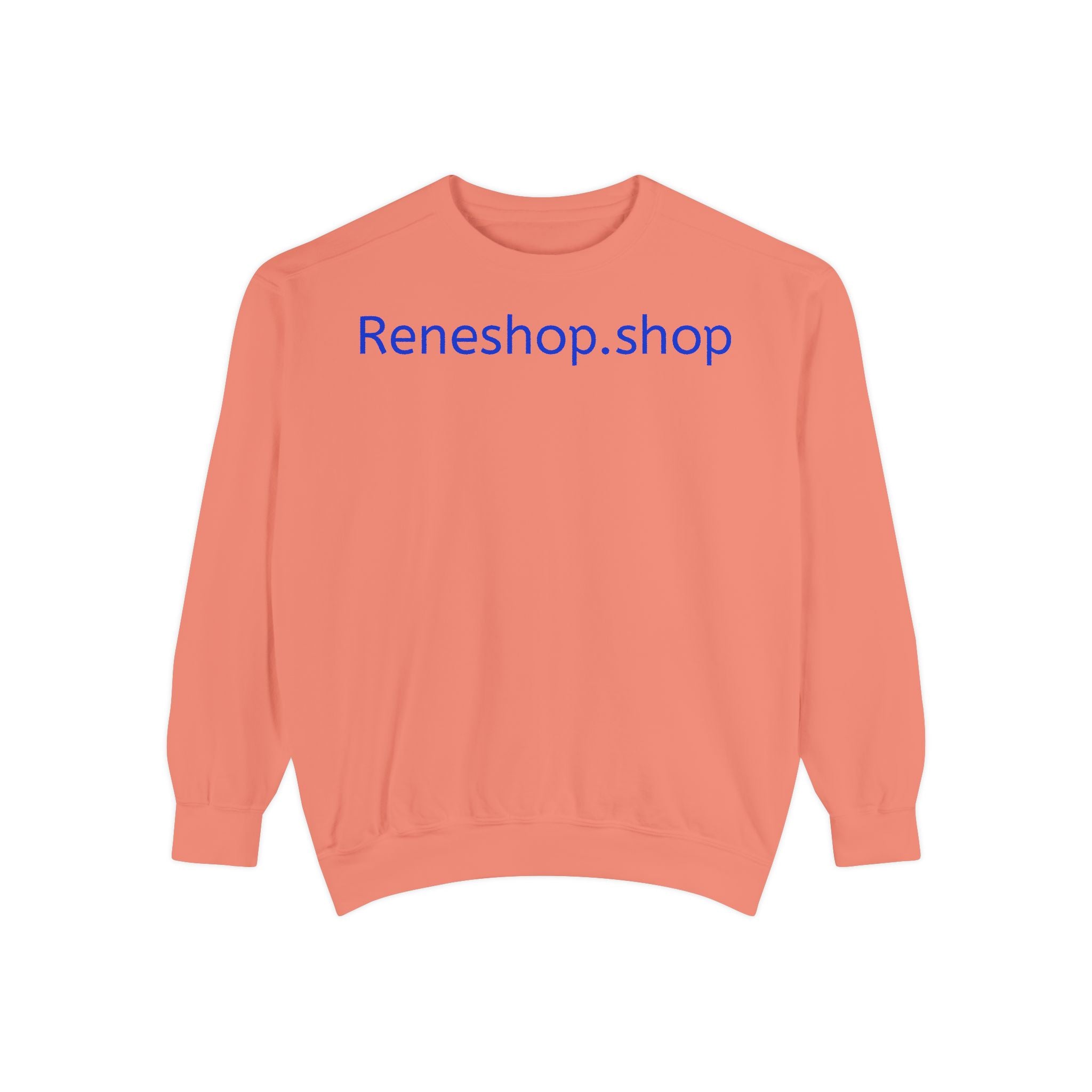 Reneshop.shop Logo Sweatshirt — Minimal White Crewneck