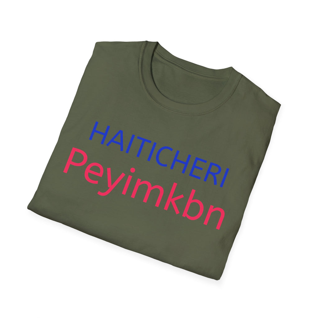 T-Shirt — HAITICHERI Peyimkbn Minimal Text Graphic