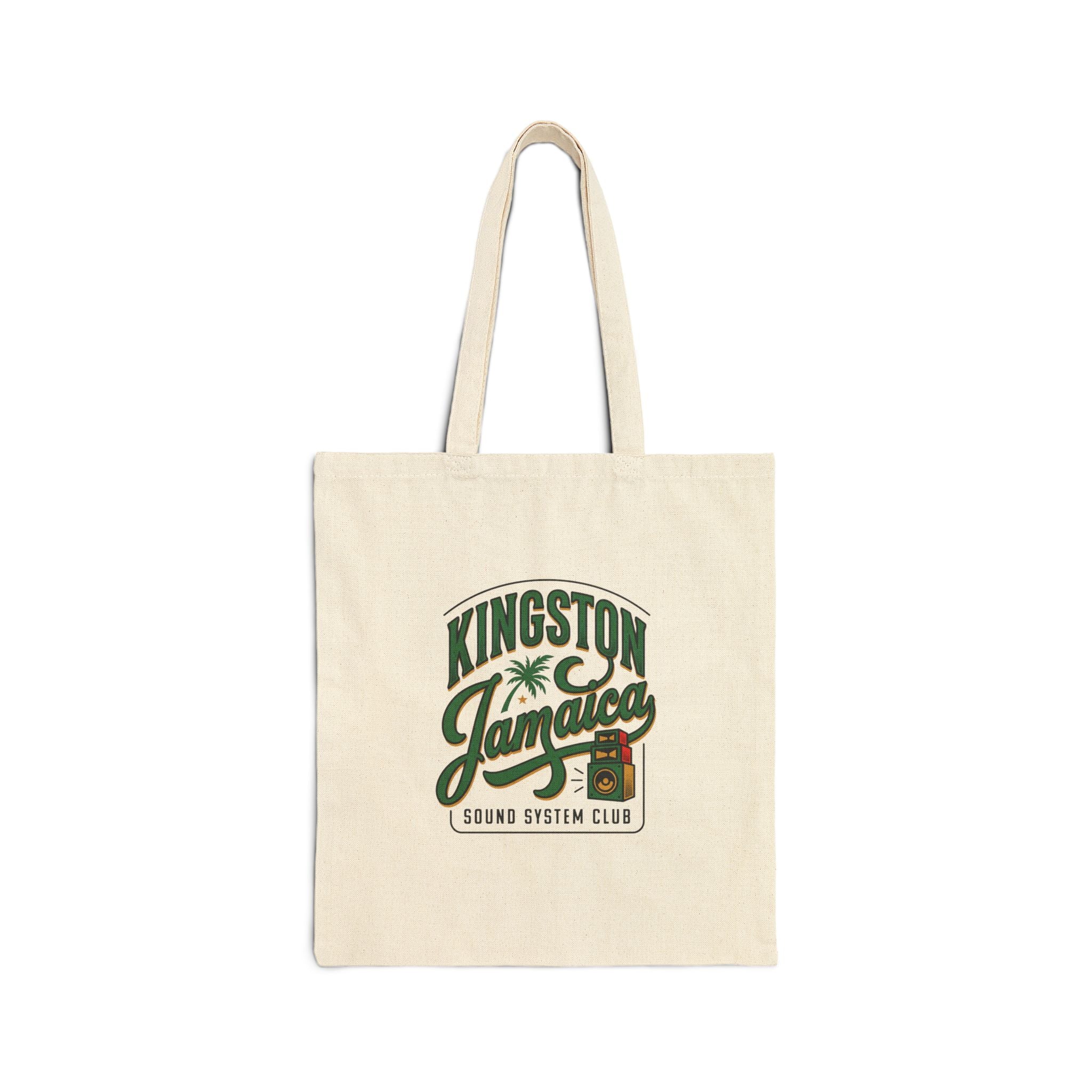 Kingston Jamaica Tote, Caribbean Heritage, Vintage Island Pride Canvas