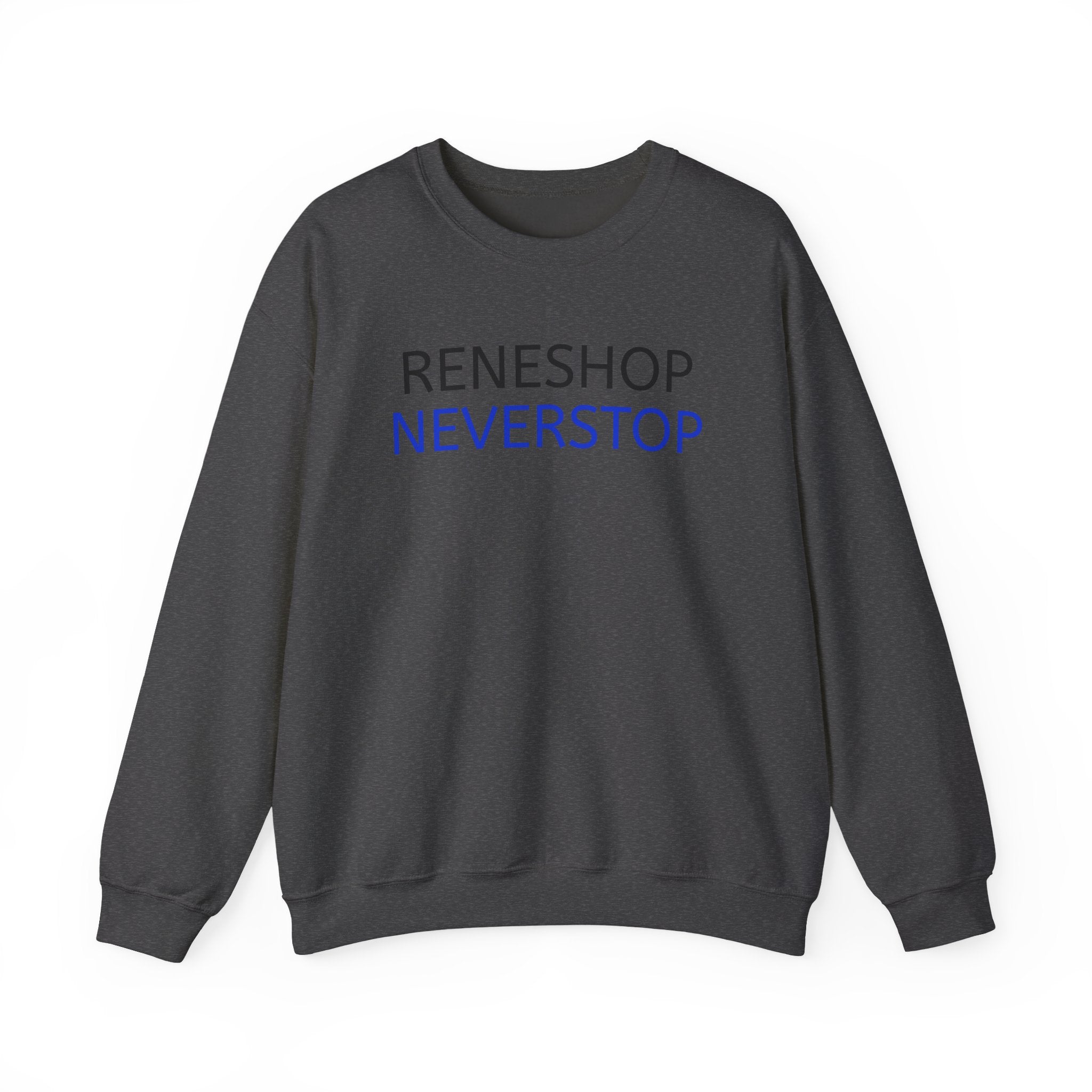 Crewneck Sweatshirt — RENESHOP NEVERSTOP Minimal Logo