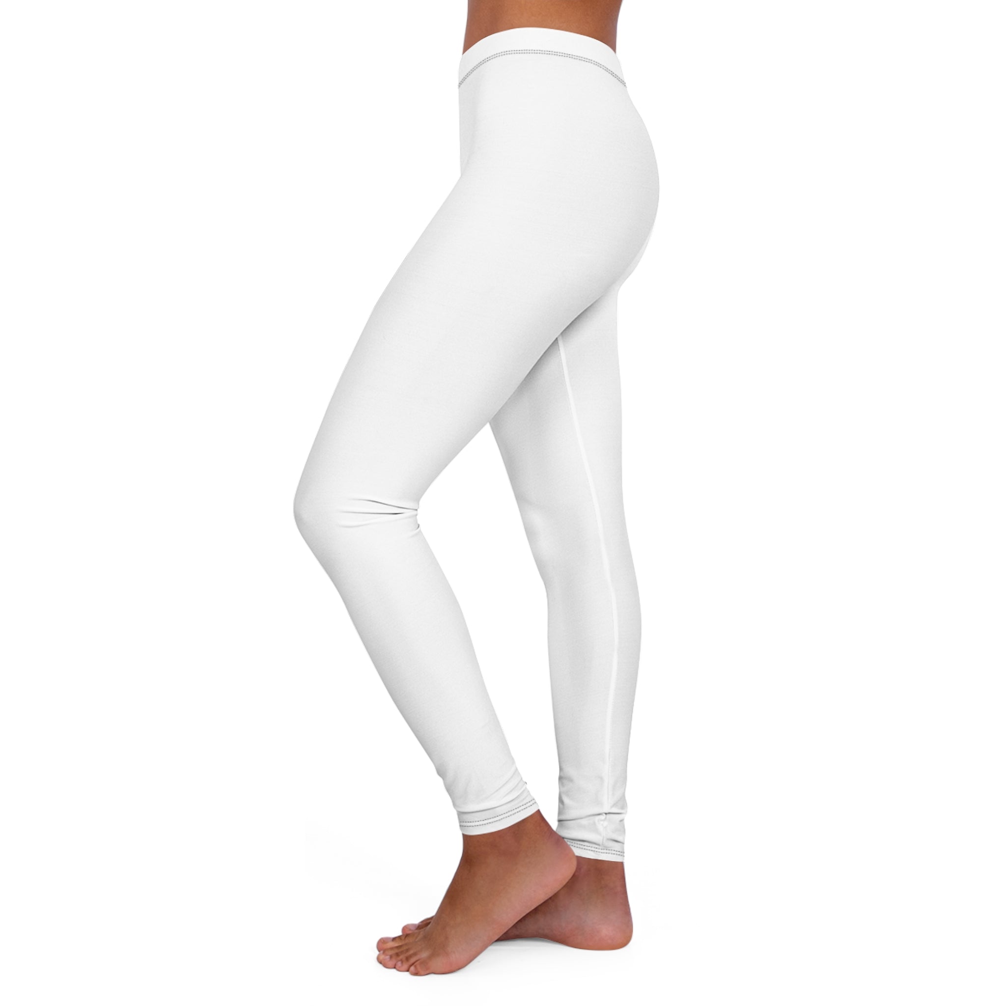 Leggings — Minimal 'Remember' Blue Script Graphic High-Waist Women's Leggings