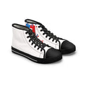 Patriotic Brushstroke High Top Sneakers — Women's USA Flag Design